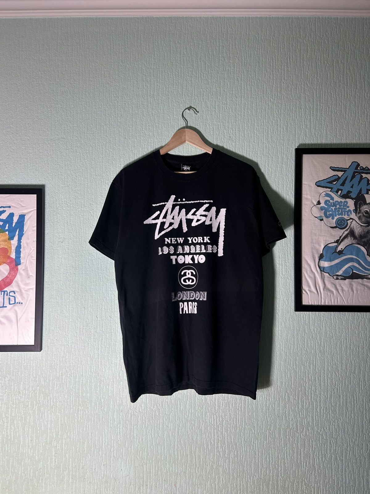 Stussy Stussy Curtis World Tour Tee Size US L / EU 52-54 / 3 - 1 Thumbnail