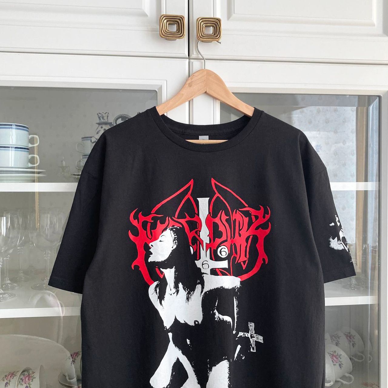 Band Tees T-shirt Marduk - Fuck me jesus / black metal Size US XL / EU 56 / 4 - 2 Thumbnail