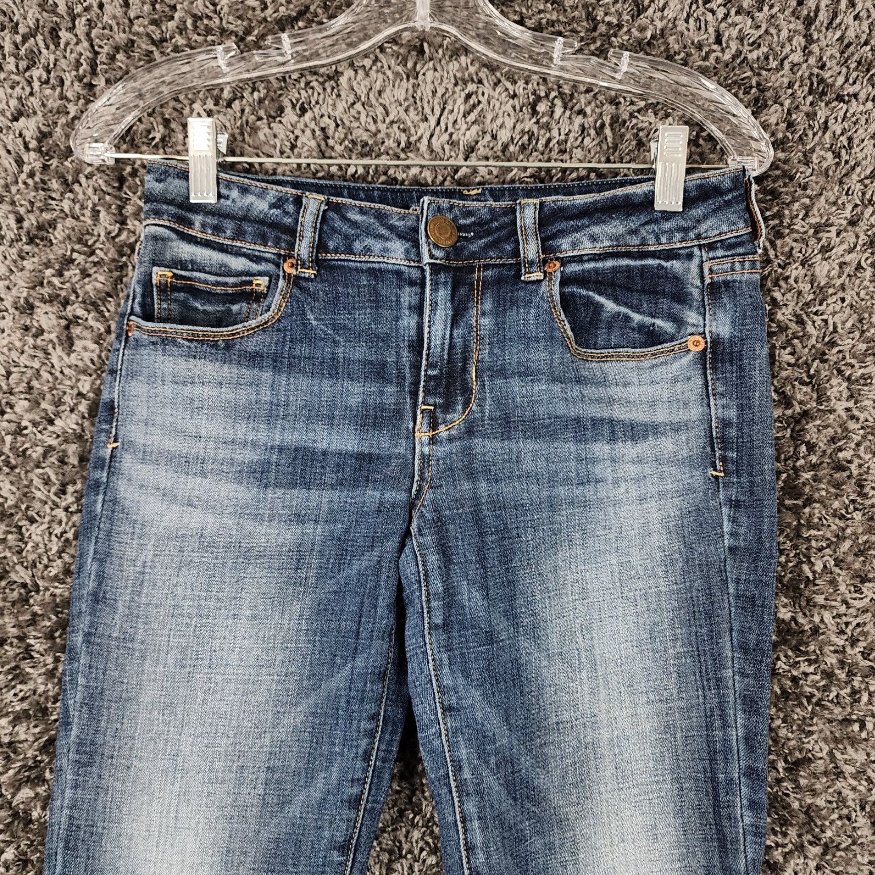 American Eagle Outfitters American Eagle Jeans Womens Stretch Skinny Blue Size 4 Size 27" / US 4 / IT 40 - 2 Thumbnail