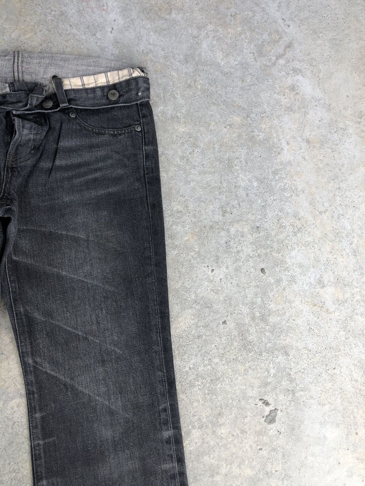 If Six Was Nine Japanese Platium Moussy Flared Jeans Distressee Jeans Size US 31 - 6 Thumbnail