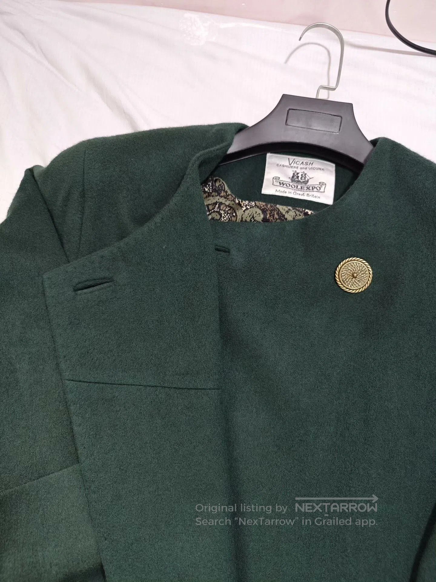 Japanese Brand Custom Cashmere and Vicuna Overcoat. Size XL / US 12-14 / IT 48-50 - 7 Thumbnail
