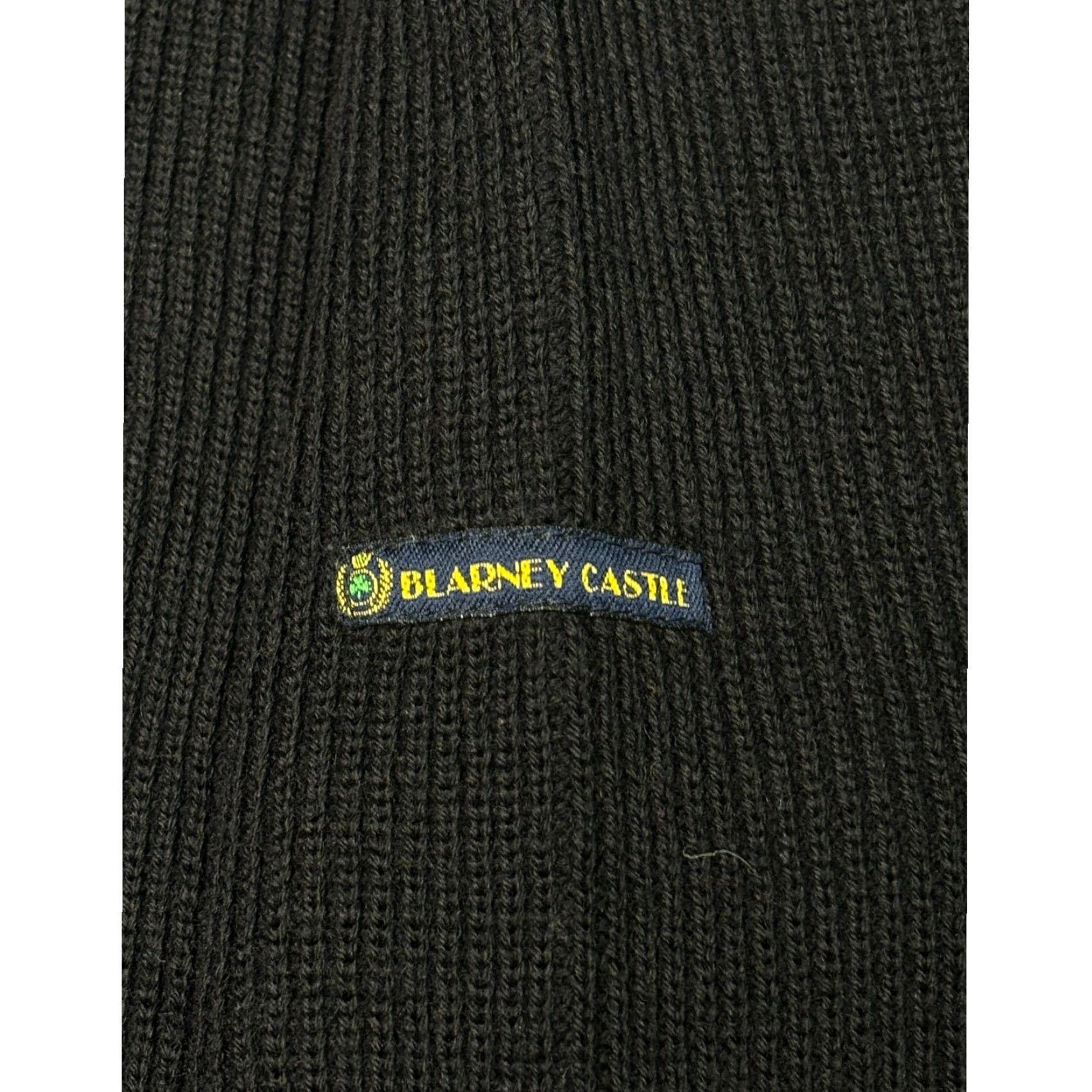 4SDESIGNS VINTAGE Blarney Castle Designs Mens Navy Wool Cardigan Sweater XL Embroidered Ireland Size US XL / EU 56 / 4 - 3 Thumbnail