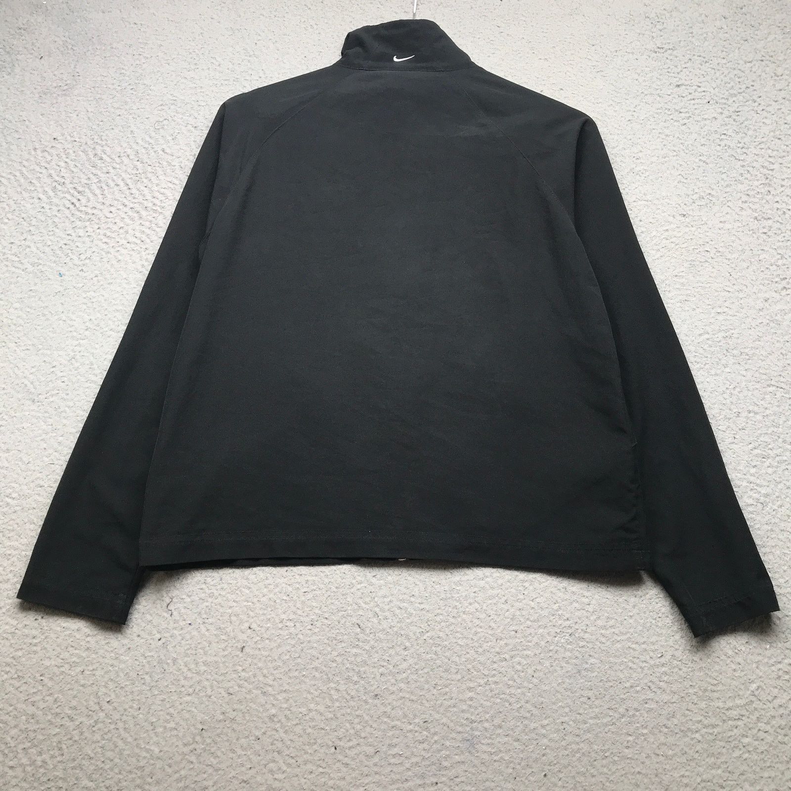 Nike Vintage Y2K Nike Lined Track Jacket Womens Small Black White Size S / US 4 / IT 40 - 9 Thumbnail