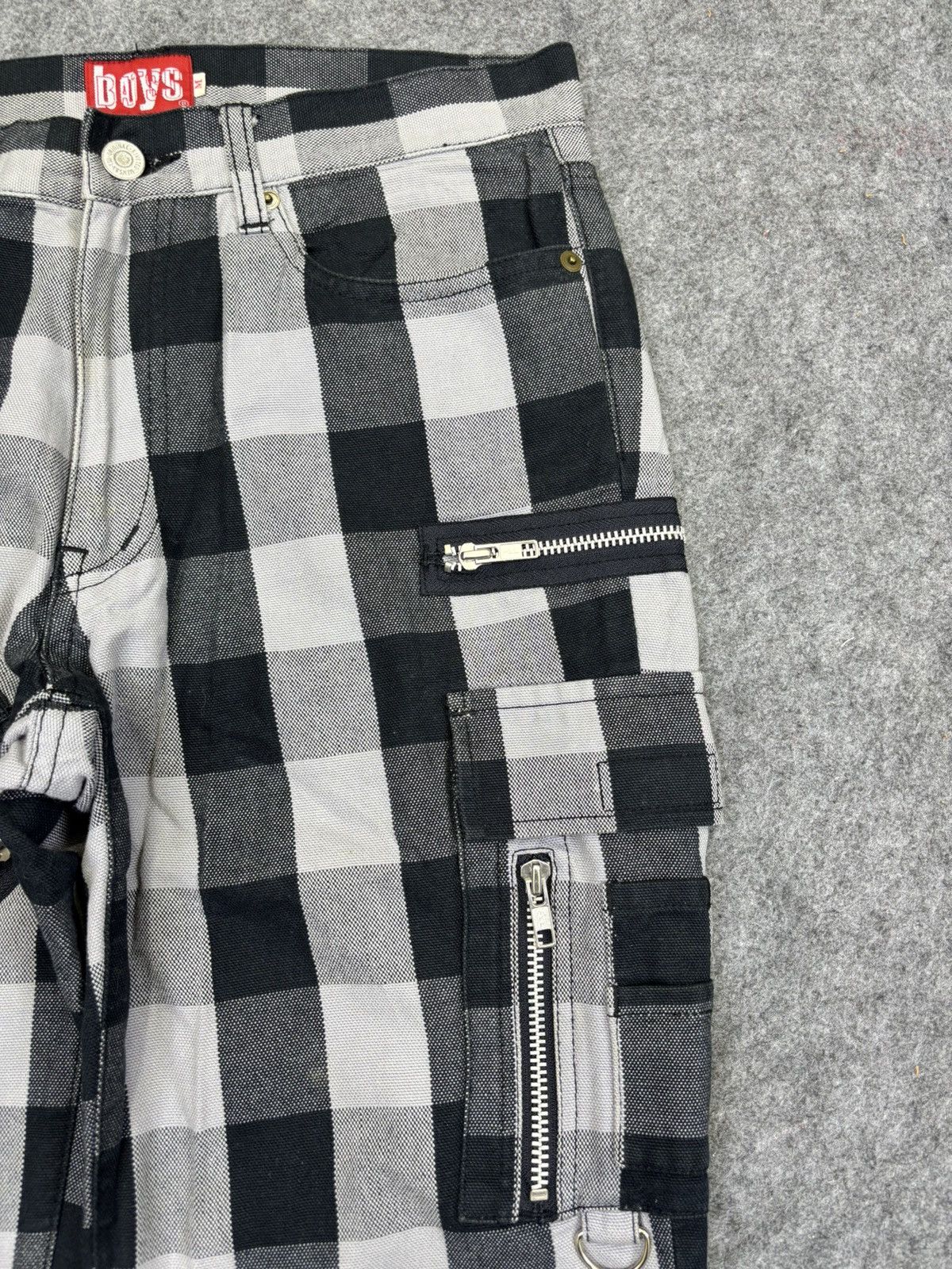Japanese Brand 💥Seditionaries💥Batsu Chckered Zipper Multipocket Pant F799 Size US 30 / EU 46 - 5 Thumbnail