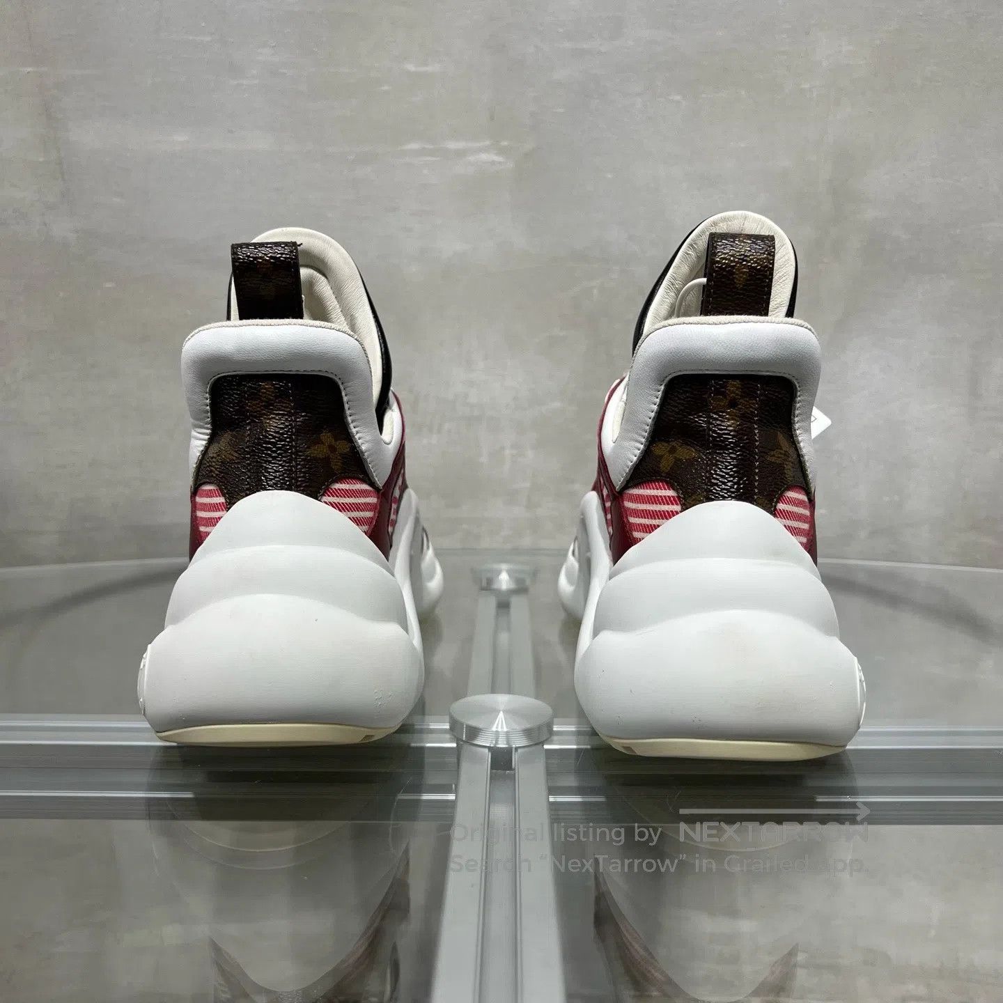 Louis Vuitton Louis Vuitton Archlight White and Red Vintage Leather Croc Size US 6.5 / IT 36.5 - 6 Thumbnail