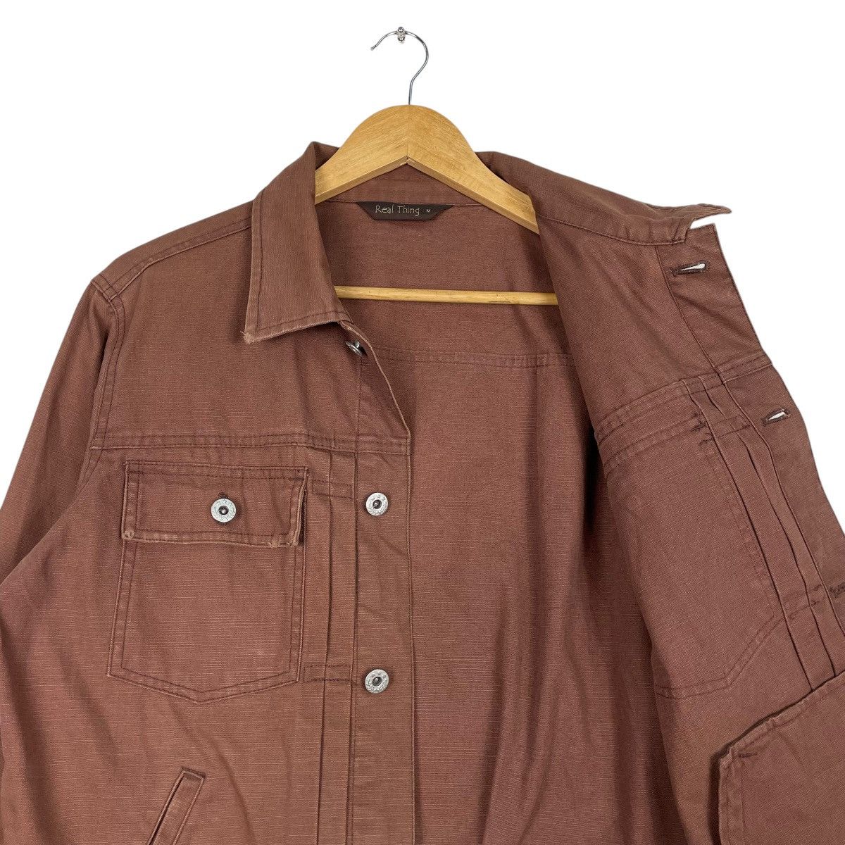 20471120 × Hysteric Glamour × Japanese Brand 💥REAL THING TRUCKER RICH BROWN JACKET Size US M / EU 48-50 / 2 - 10 Thumbnail