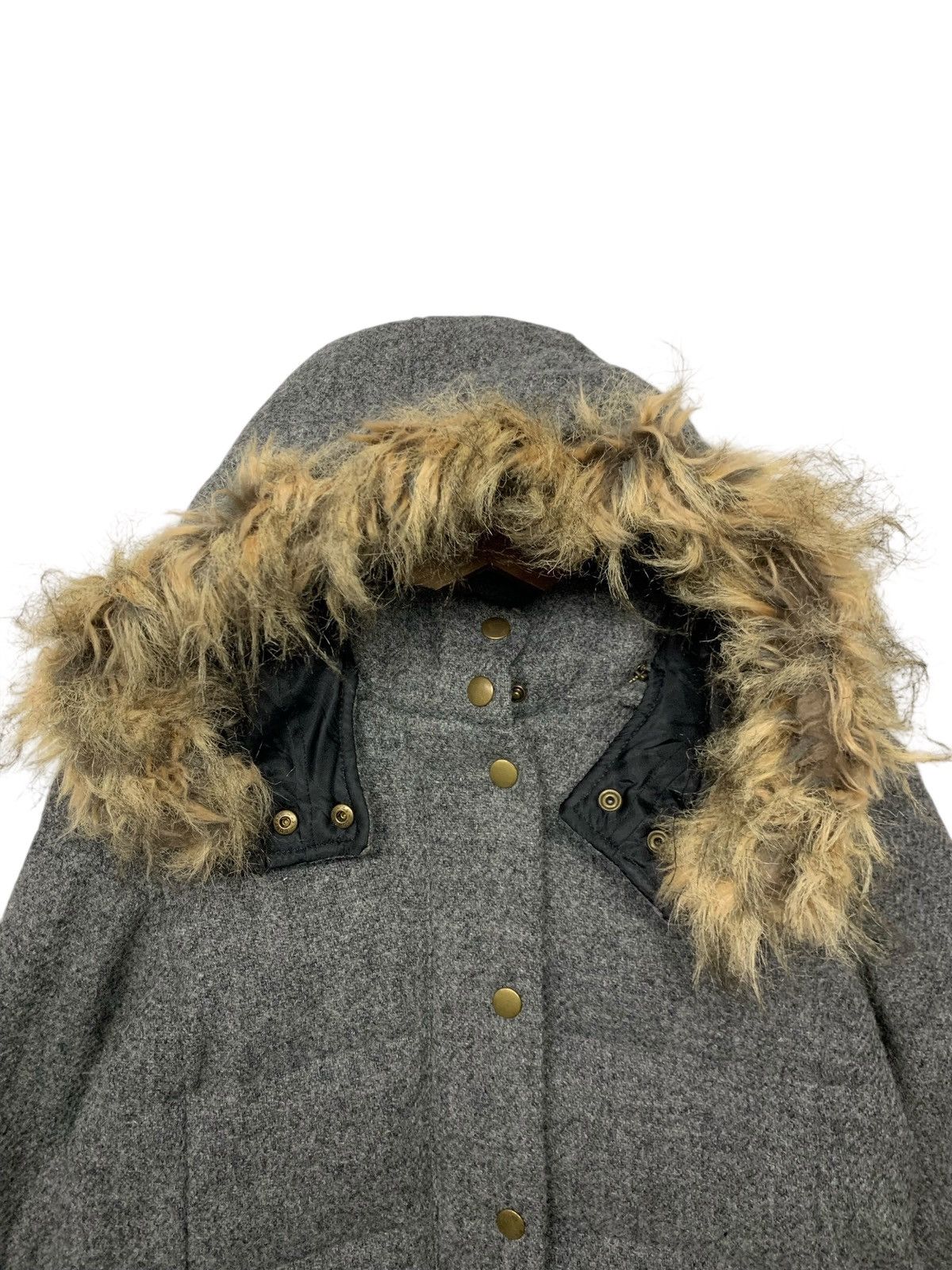 Designer × Harris Tweed × Japanese Brand Rare Harris Tweed X Earth Music & Ecology Fur Wool Jacket Size M / US 6-8 / IT 42-44 - 5 Thumbnail