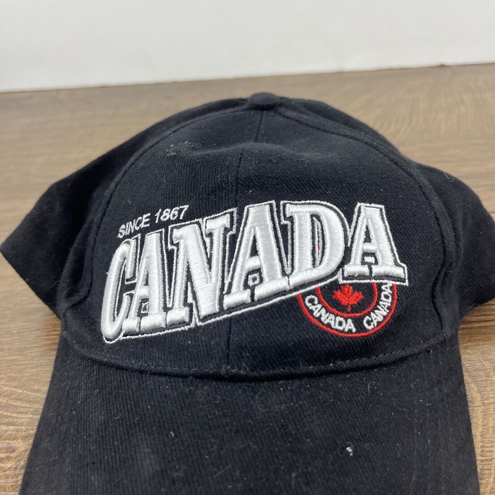 Other Canada 1667 Hat Canada Black Cap Hat Adjustable Hat Black Ad Size ONE SIZE - 7 Thumbnail