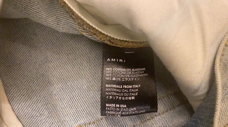 Amiri Amiri checkerboard multi-element spliced blue denim pants Size US 32 / EU 48 - 4 Thumbnail