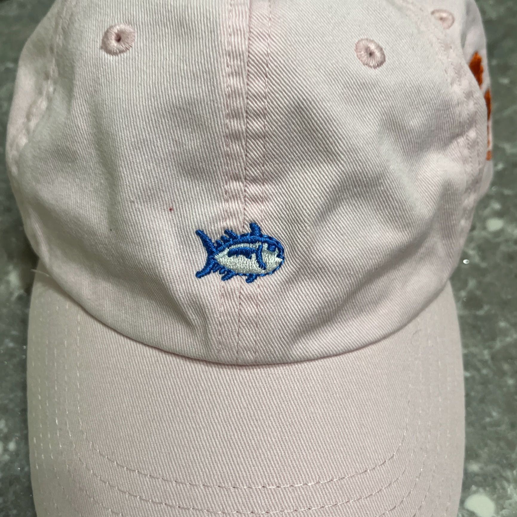 Southern Tide SOUTHERN TIDE Skipjack Pink Collegiate Clemson Hat Baseball Cap Unisex Adults Adjustable Pink Clemson Hat Size ONE SIZE - 2 Thumbnail