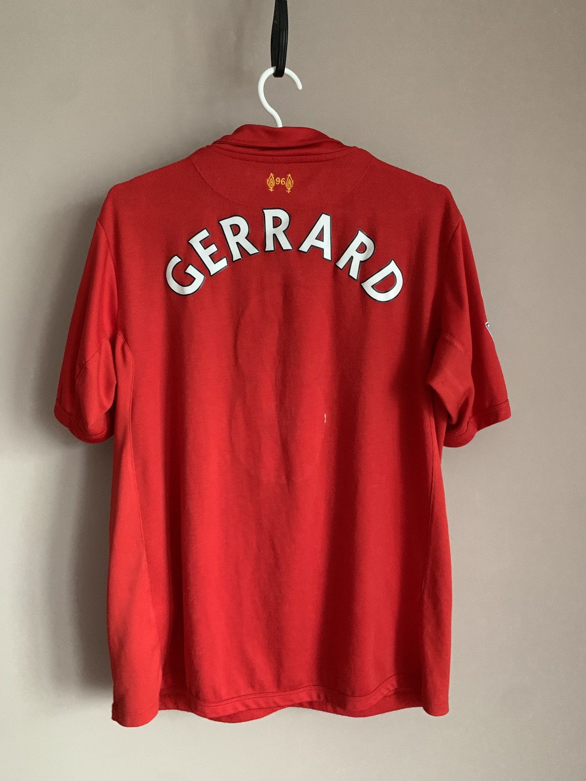 Warrior Liverpool FC 2012 2013 home Gerrard soccer football jersey Size US XL / EU 56 / 4 - 2 Thumbnail