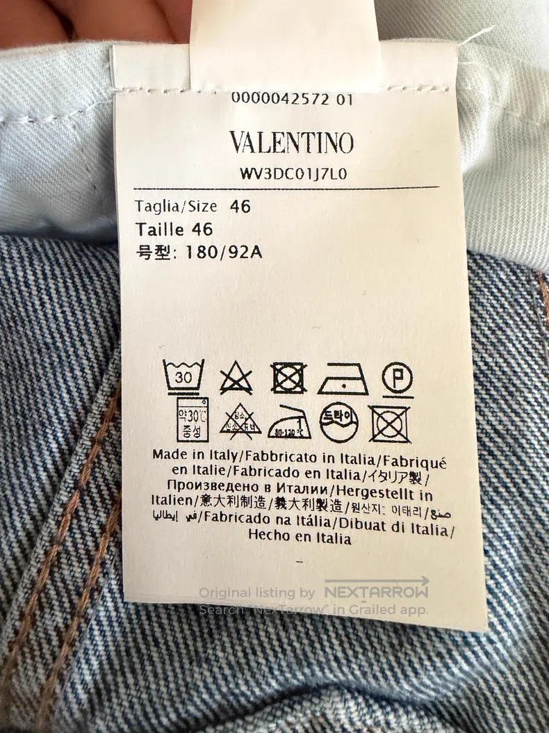 Valentino Valentino Classic big logo denim jacket Size US L / EU 52-54 / 3 - 7 Thumbnail
