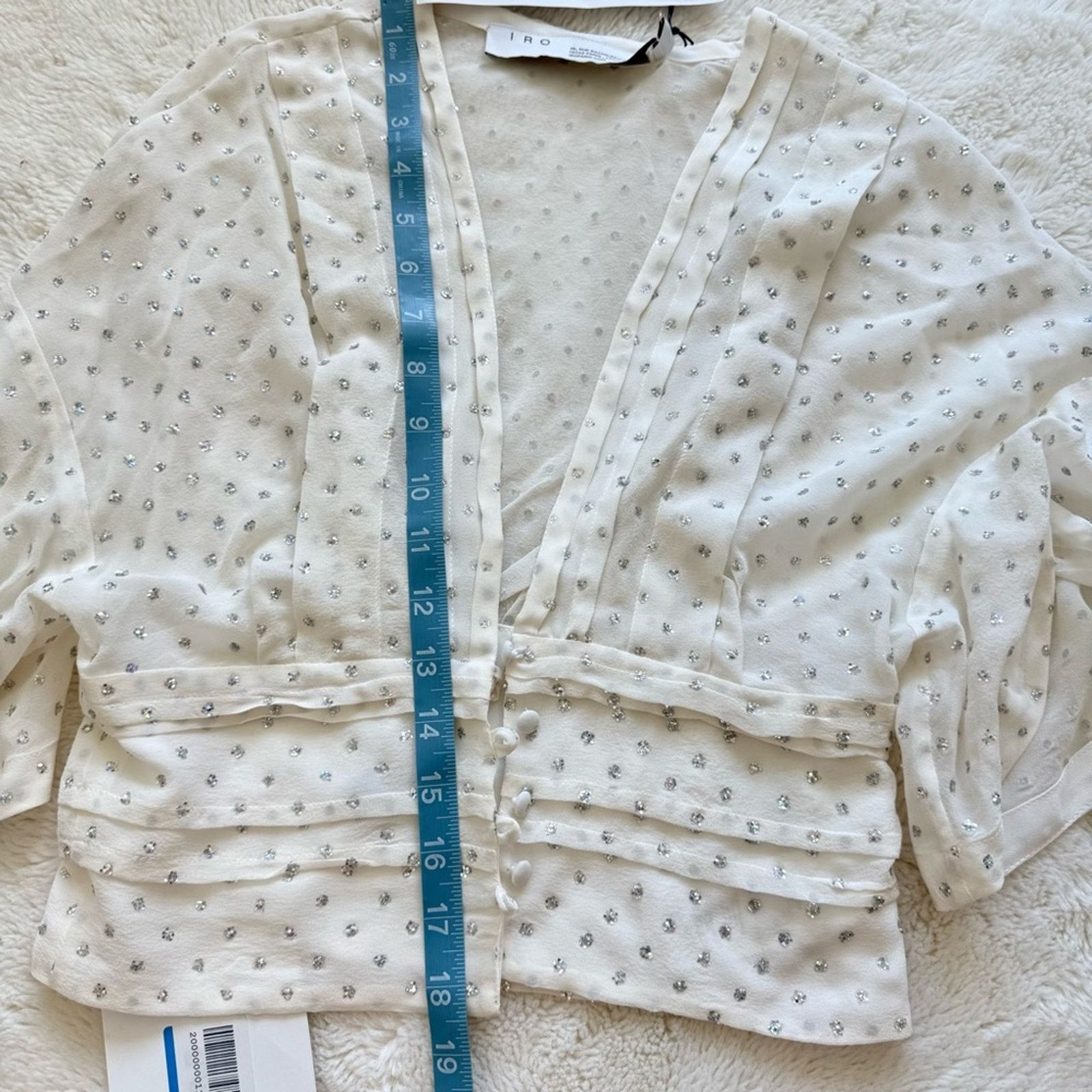 Iro NWT!!! IRO women silk top size 34 FR or XS Retail 350$ Size XS / US 0-2 / IT 36-38 - 7 Thumbnail