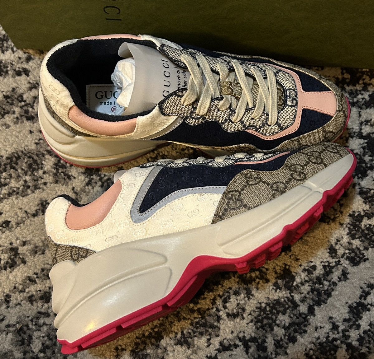 Gucci Gucci GG Supreme Rhyton Sneaker Size US 6 / IT 36 - 3 Thumbnail