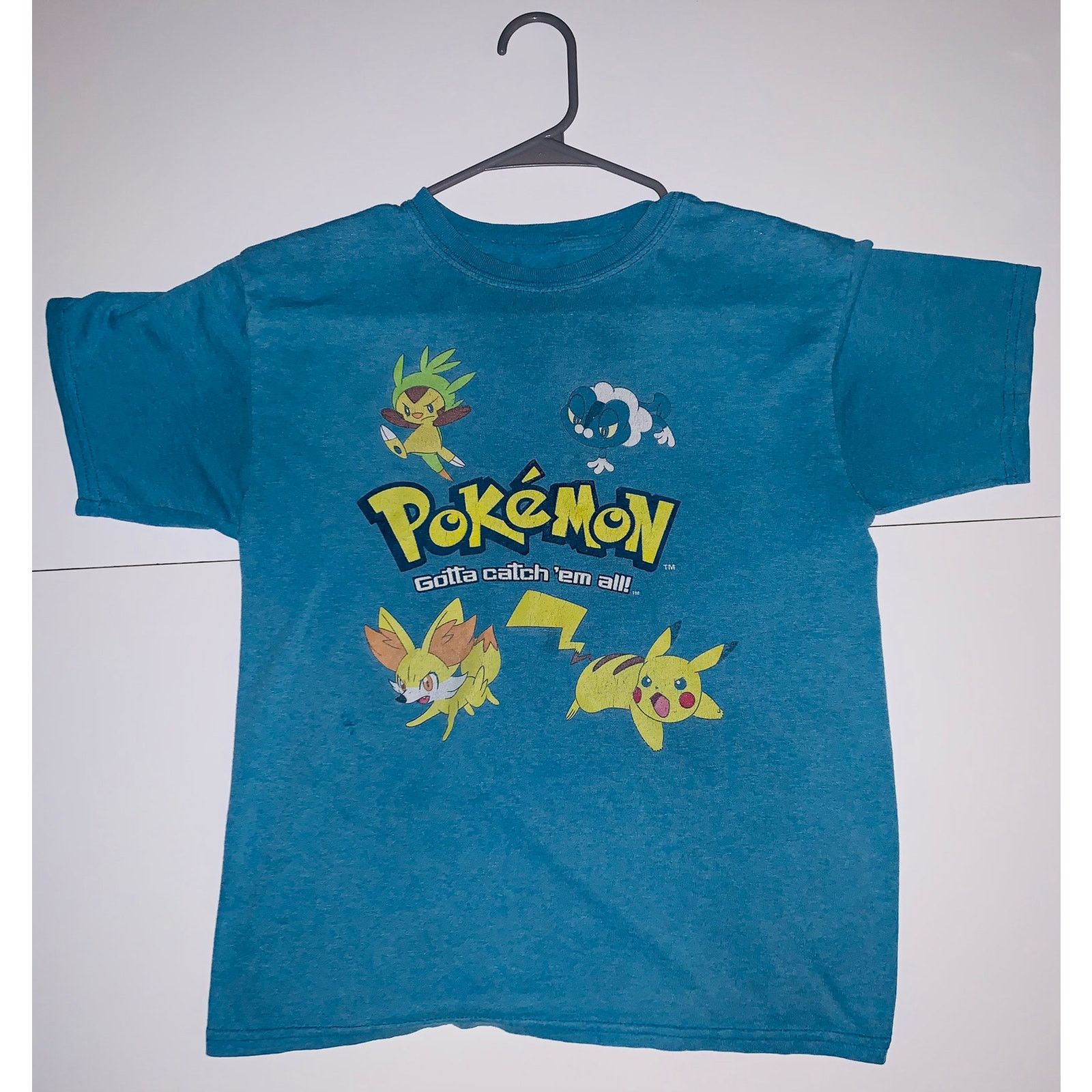 Pokemon Pokemon Starter Characters Blue Shirt - Size Kids 2XL (18) Size US XS / EU 42 / 0 - 1 Thumbnail