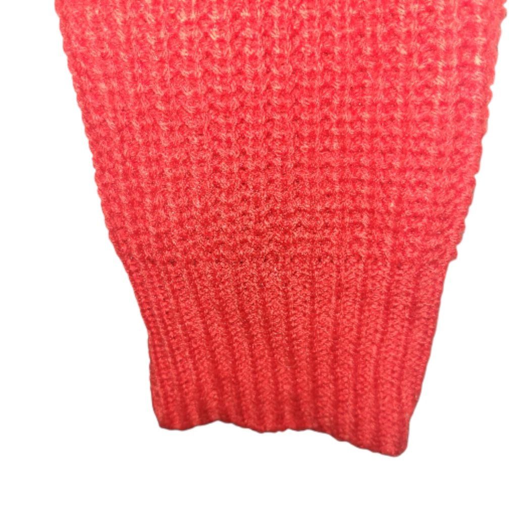 non LOVE TREE Red Twist Back Knit Sweater Size L Size L / US 10 / IT 46 - 4 Thumbnail
