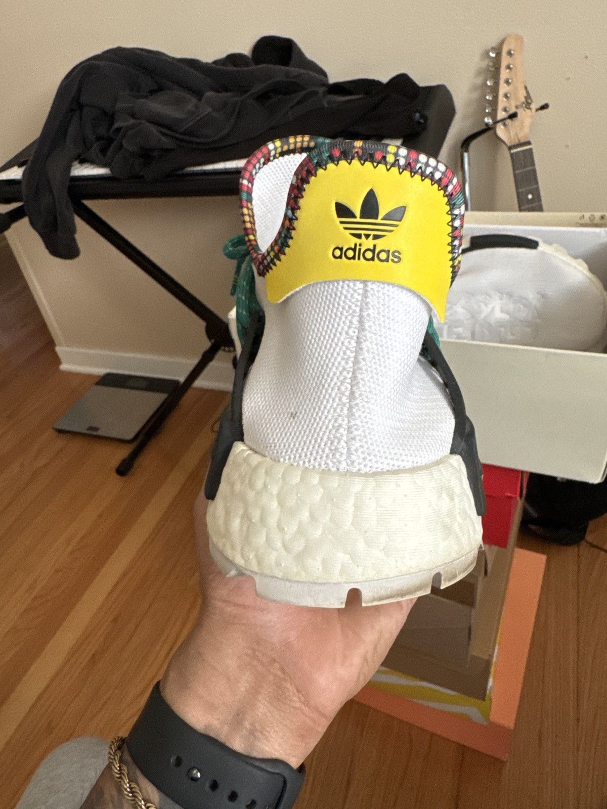 Adidas × Pharrell Adidas NMD Hu Pharrell Inspiration Pack White Size US 9 / EU 42 - 8 Thumbnail