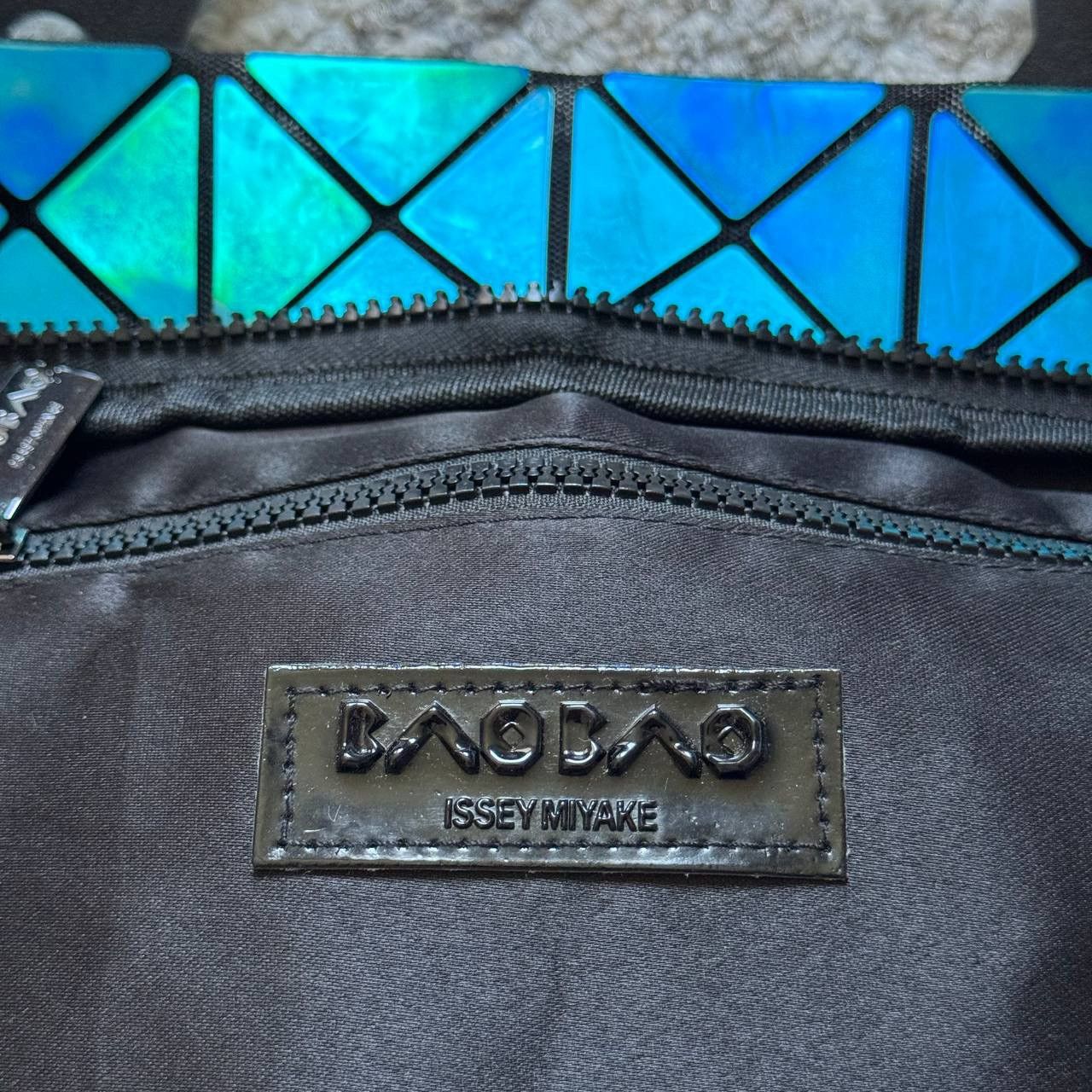 Issey Miyake Issey Miyake BAO BAO Geometric Lucent Blue Hand Tote Bag Size ONE SIZE - 10 Thumbnail