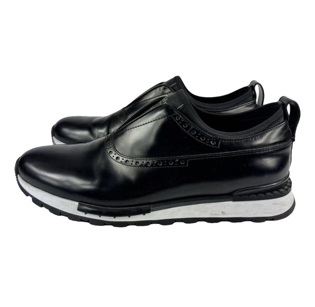 BERLUTI FAST TRACK LEATHER SNEAKERS