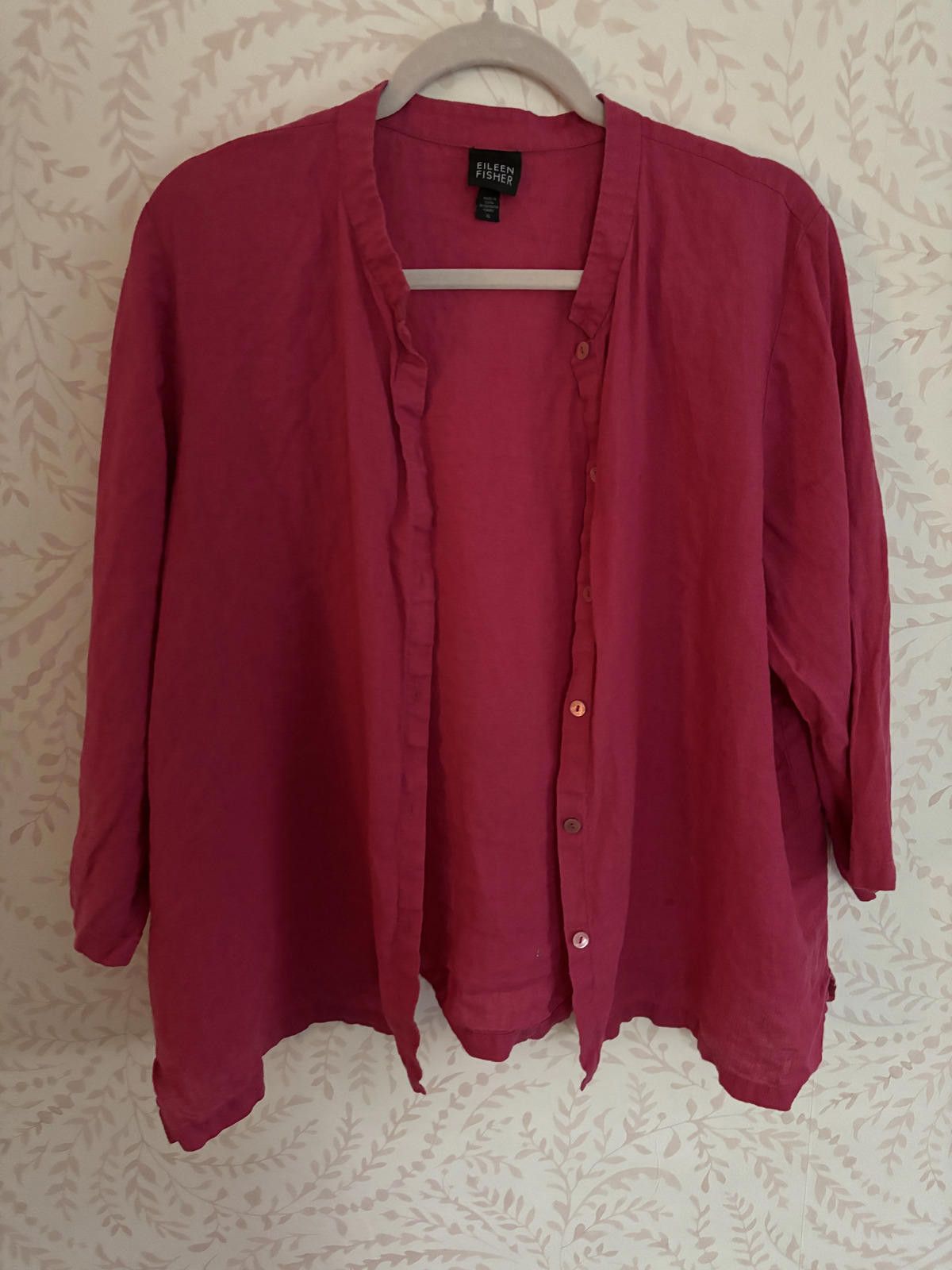 Eileen Fisher Eileen Fisher Women's Button-Up Irish Linen Blouse - XL Size XL / US 12-14 / IT 48-50 - 6 Thumbnail