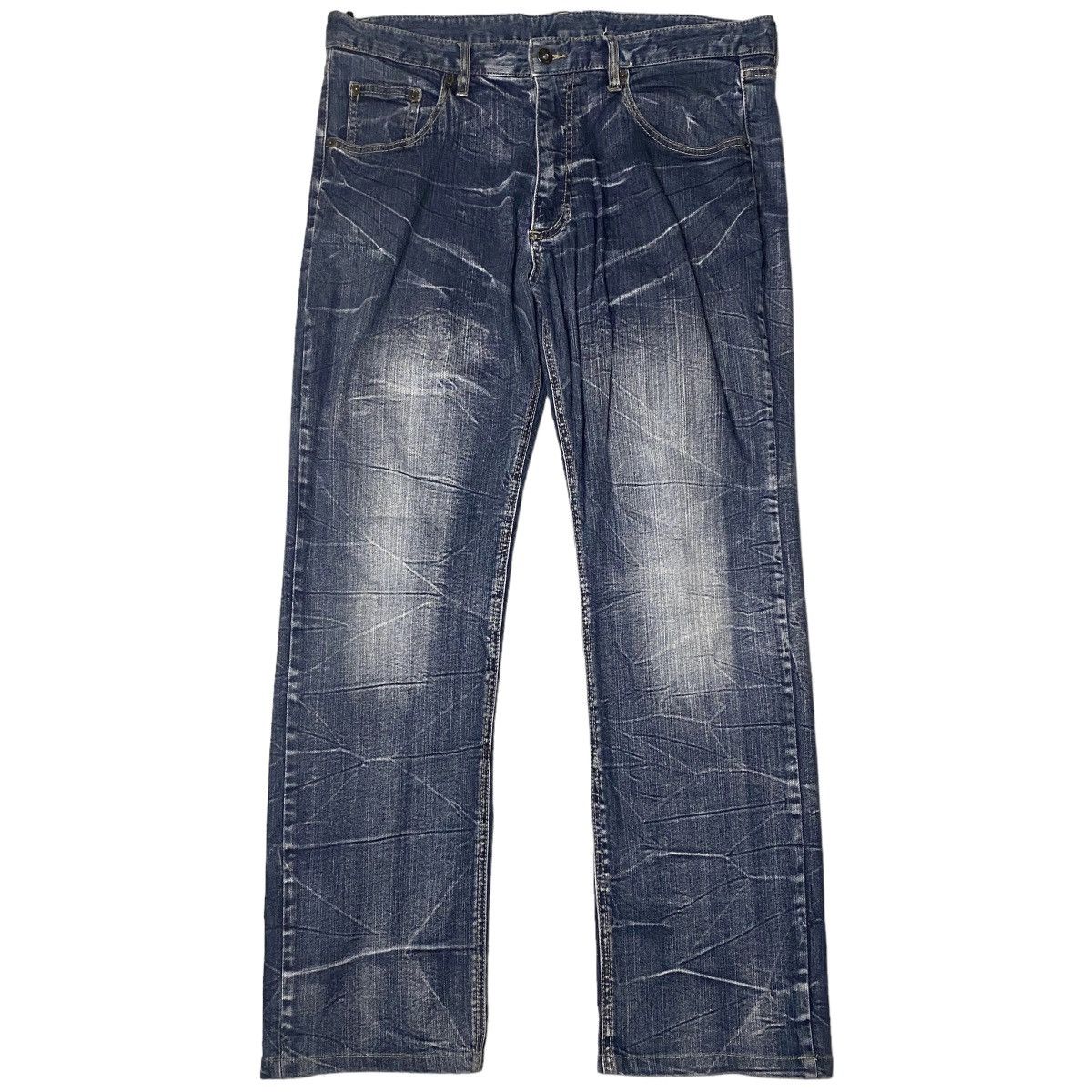 If Six Was Nine Flared Big Whiskered Straight Cut Jeans Size US 37 - 1 Thumbnail