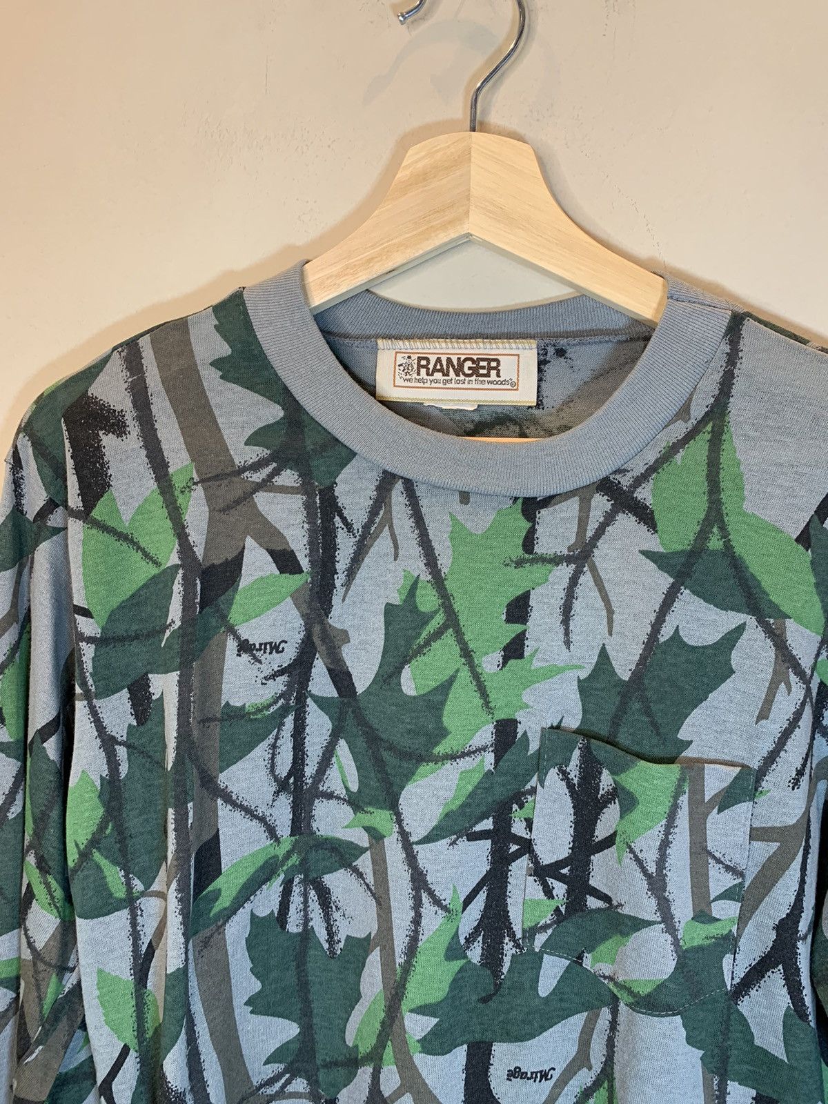 Vintage RARE* Vintage 70’s Ranger Mirage Camo Single Stitch LS Shirt Size US L / EU 52-54 / 3 - 3 Thumbnail