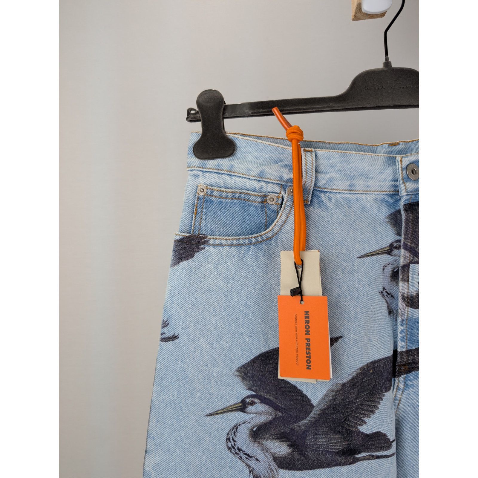 Heron Preston o1rshd1 Printed 5 Pockets Vintage Denim Jeans in Blue Size US 30 / EU 46 - 7 Thumbnail