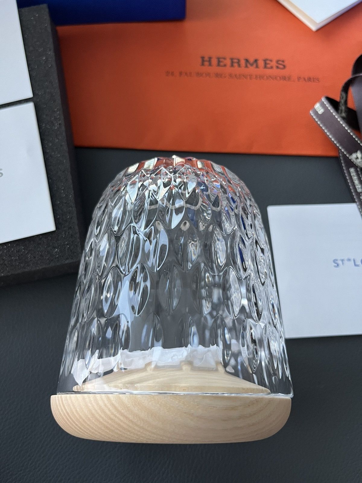 Hermes Rare Hermes St Louis Brand New Crystal Candle Holder Lamp Size ONE SIZE - 5 Thumbnail