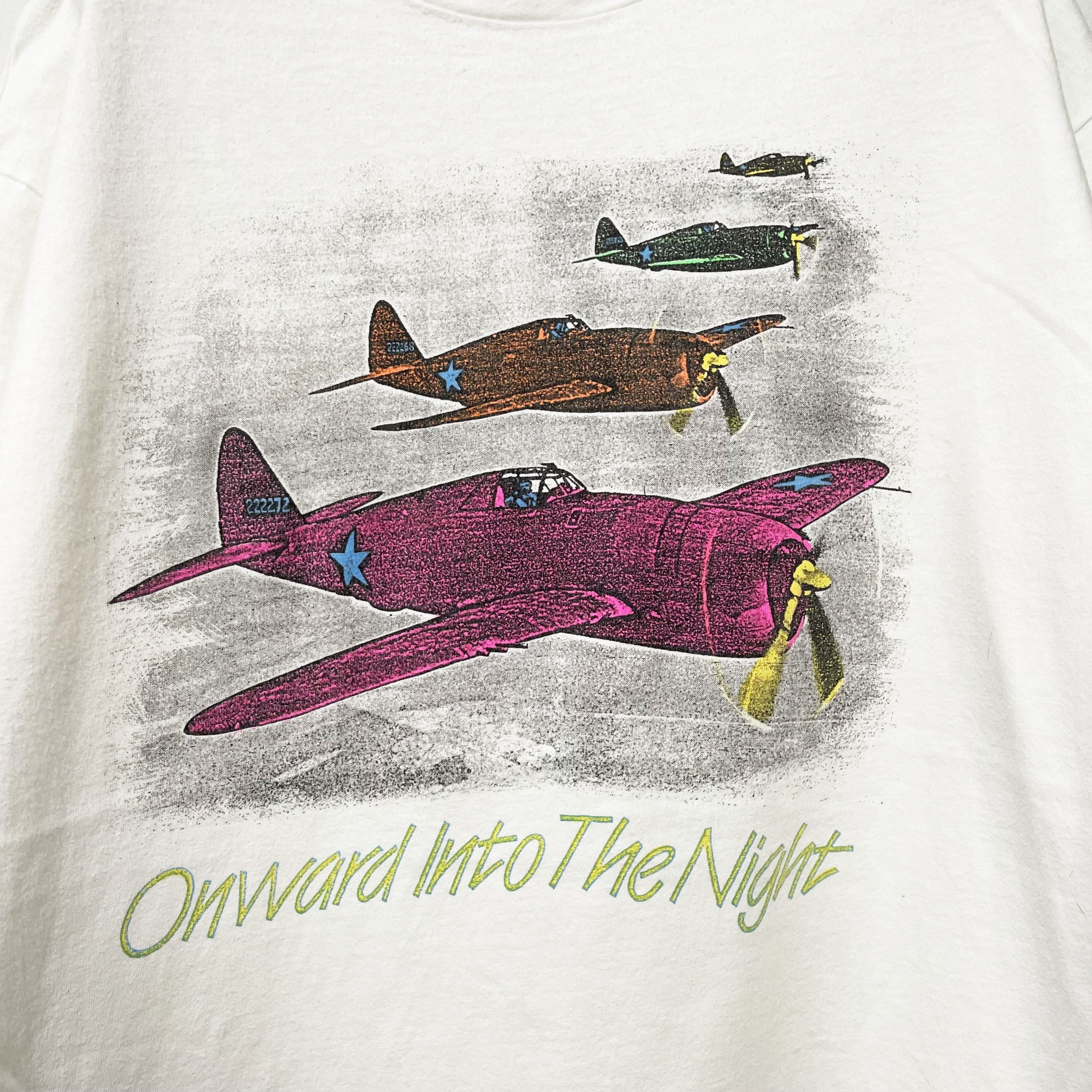 Vintage Vintage 90s Onward Into The Night T-Shirt Size US XL / EU 56 / 4 - 2 Thumbnail