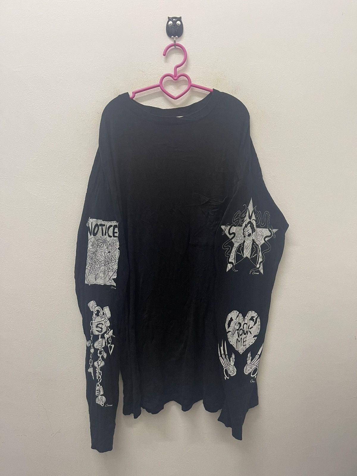 If Six Was Nine Rare Vintage STUDIO SEVEN x Yuka Chocomoo Sukajan Street Art Size US M / EU 48-50 / 2 - 2 Thumbnail