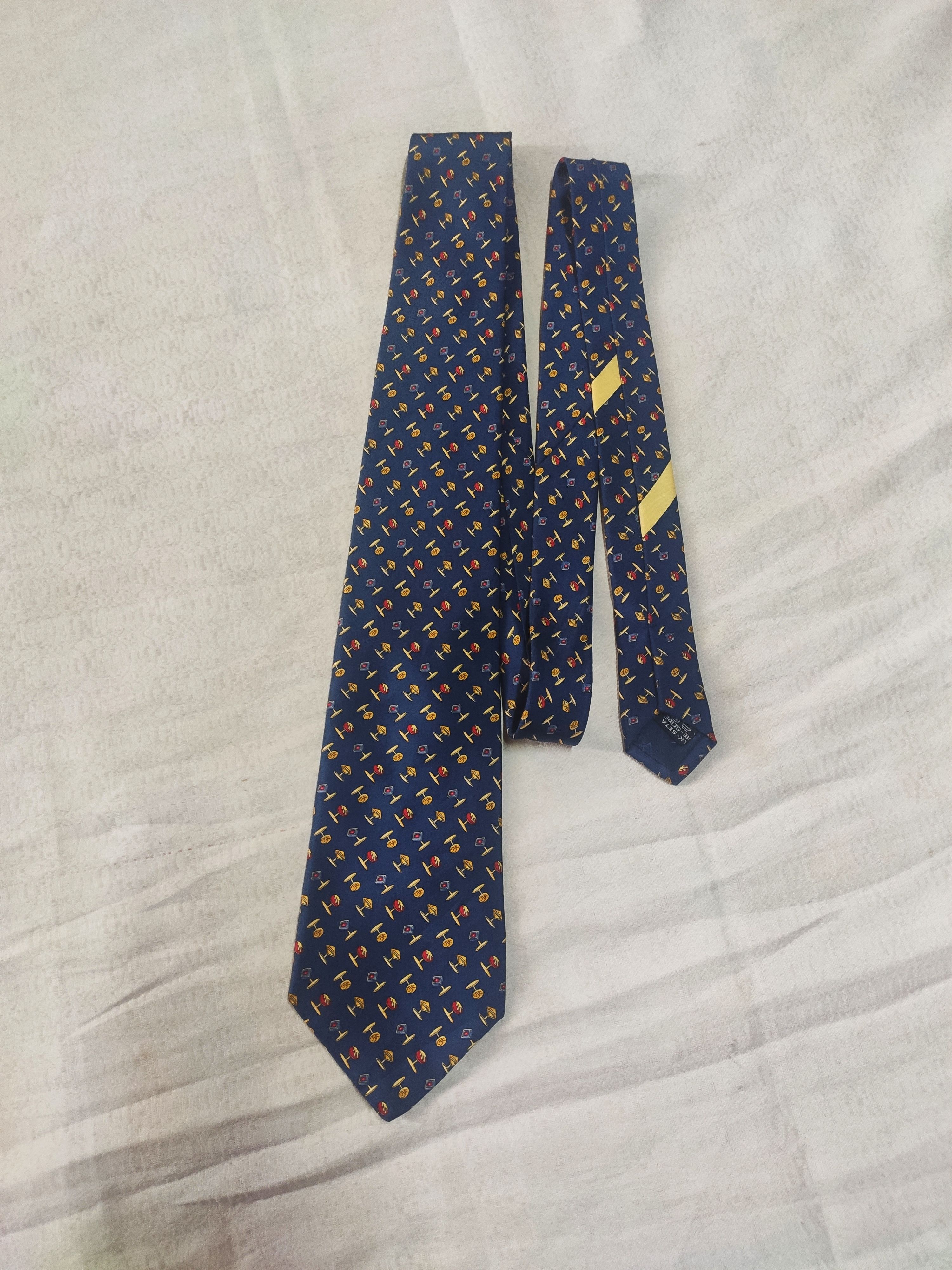 image of Italian Designers x Salvatore Ferragamo Vintage Salvatore Ferragamo Necktie / Ties in Blue, Men's