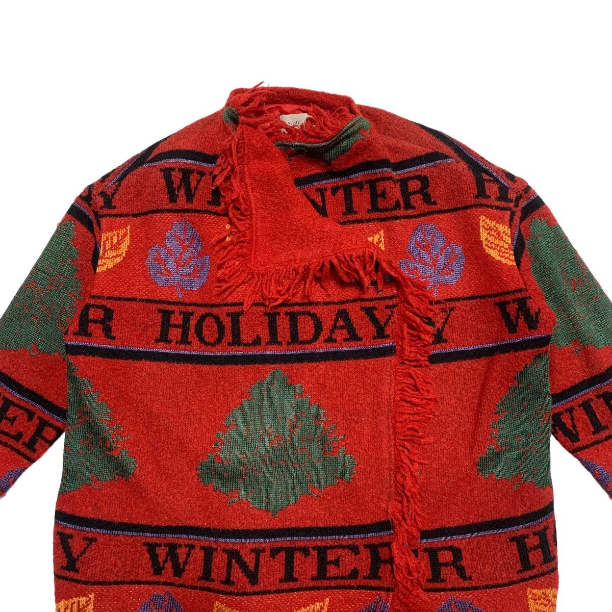 Japanese Brand Saint Joie Winter Holiday Knitwear Coat Size M / US 6-8 / IT 42-44 - 4 Thumbnail