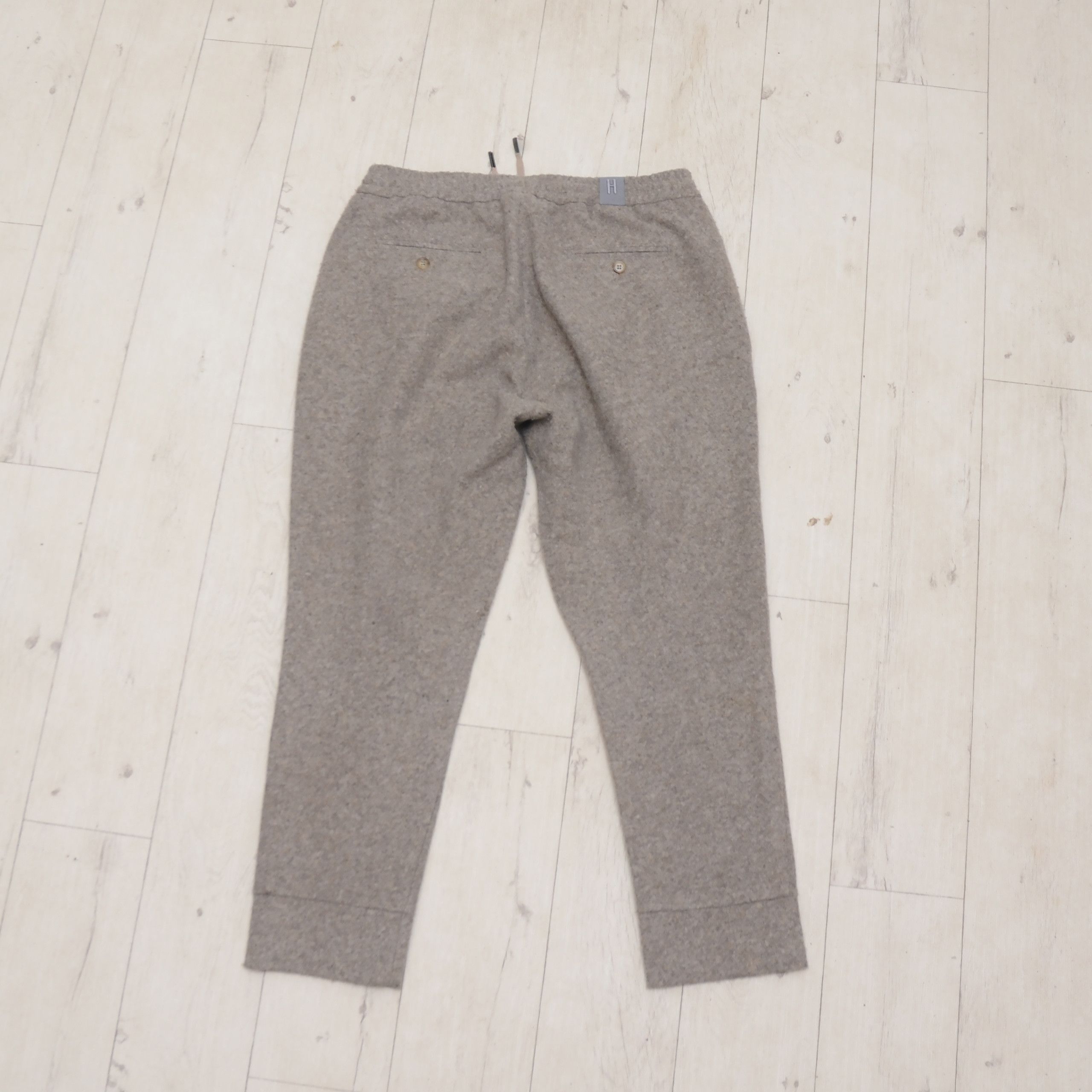 Other Luxury Hosio made of Yarn Beige Wool Cropet Pants Size 50 Size 40R - 8 Thumbnail