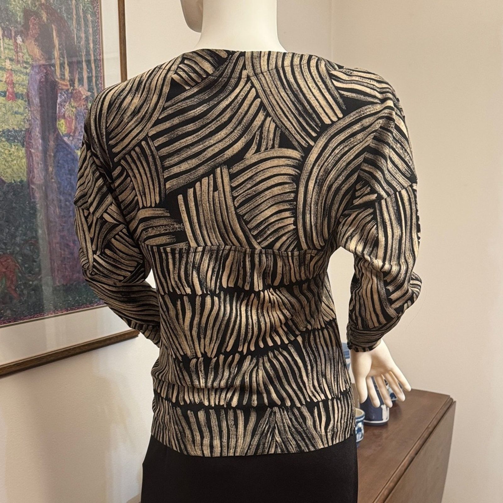 Missoni Vintage 80s Missoni for Neiman Marcus Wool Blouse Small Size S / US 4 / IT 40 - 4 Thumbnail