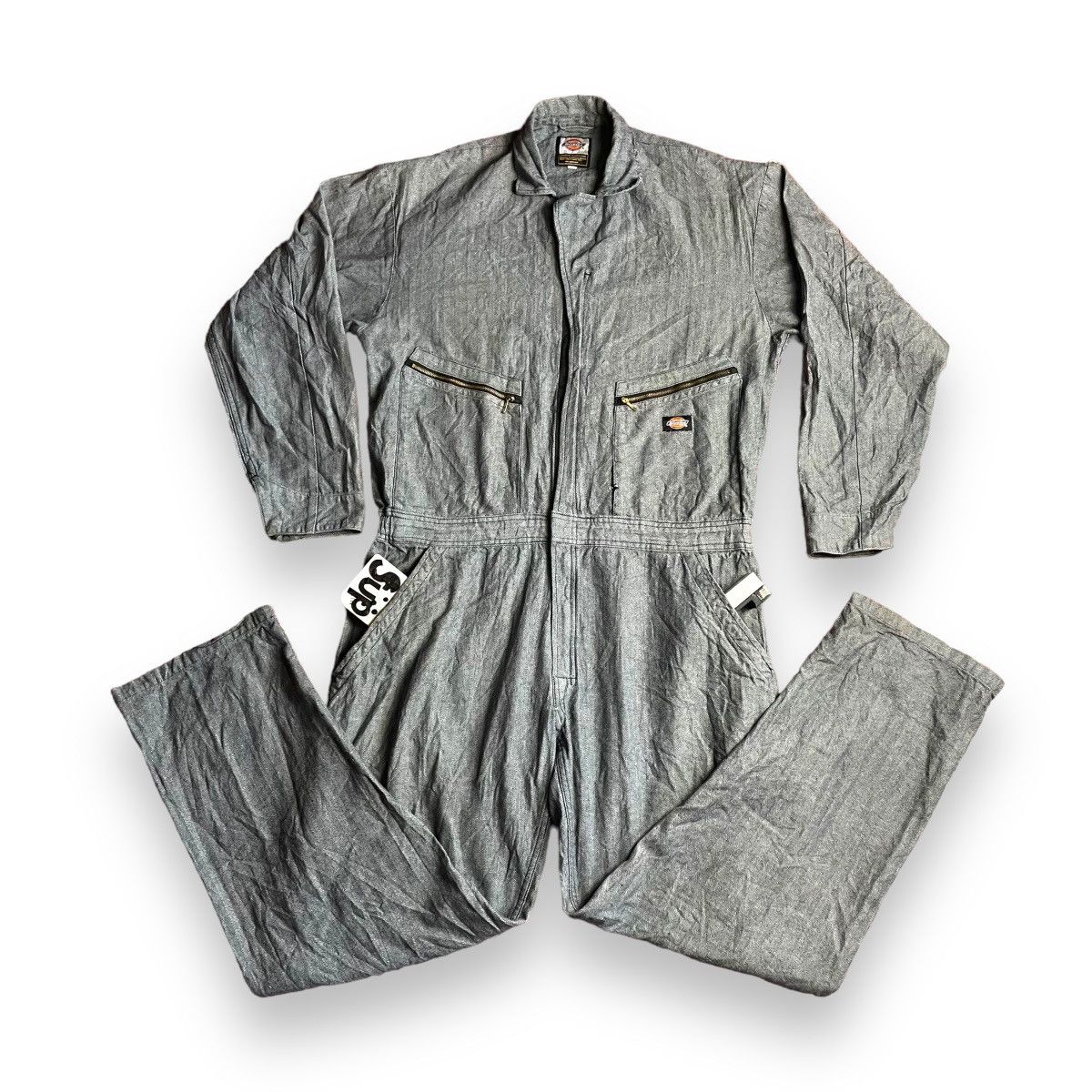 Dickies VINTAGE DICKIES DENIM COVERALL JUMPSUIT Size US 38 / EU 54 - 1 Thumbnail