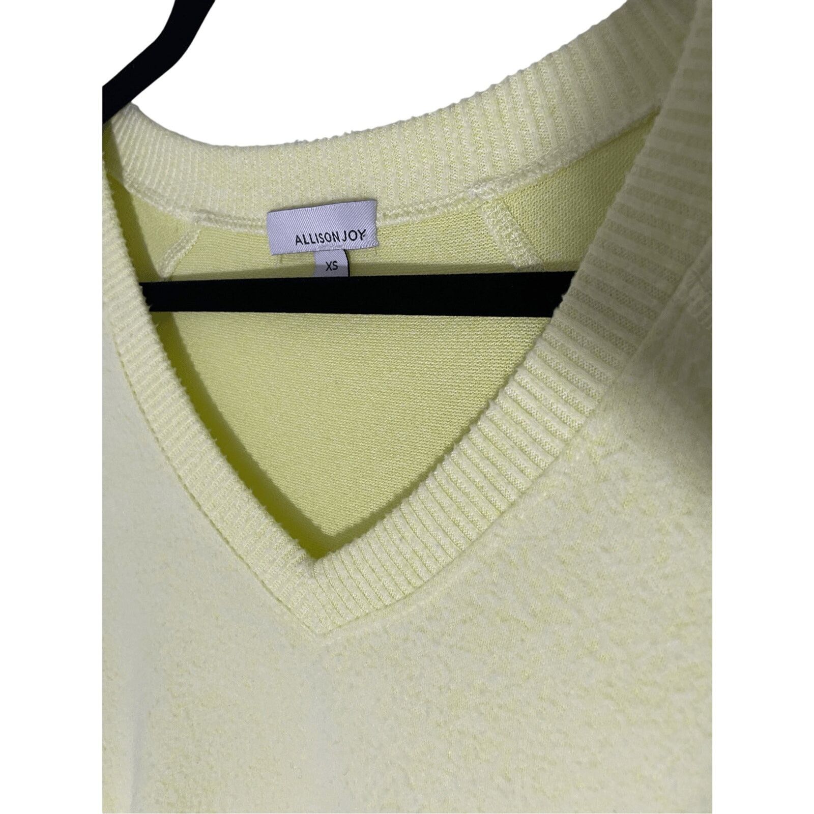 Other Allison Joy XS Acrylic Vneck Sweater RetroPreppy Minimalist Size XS / US 0-2 / IT 36-38 - 3 Thumbnail