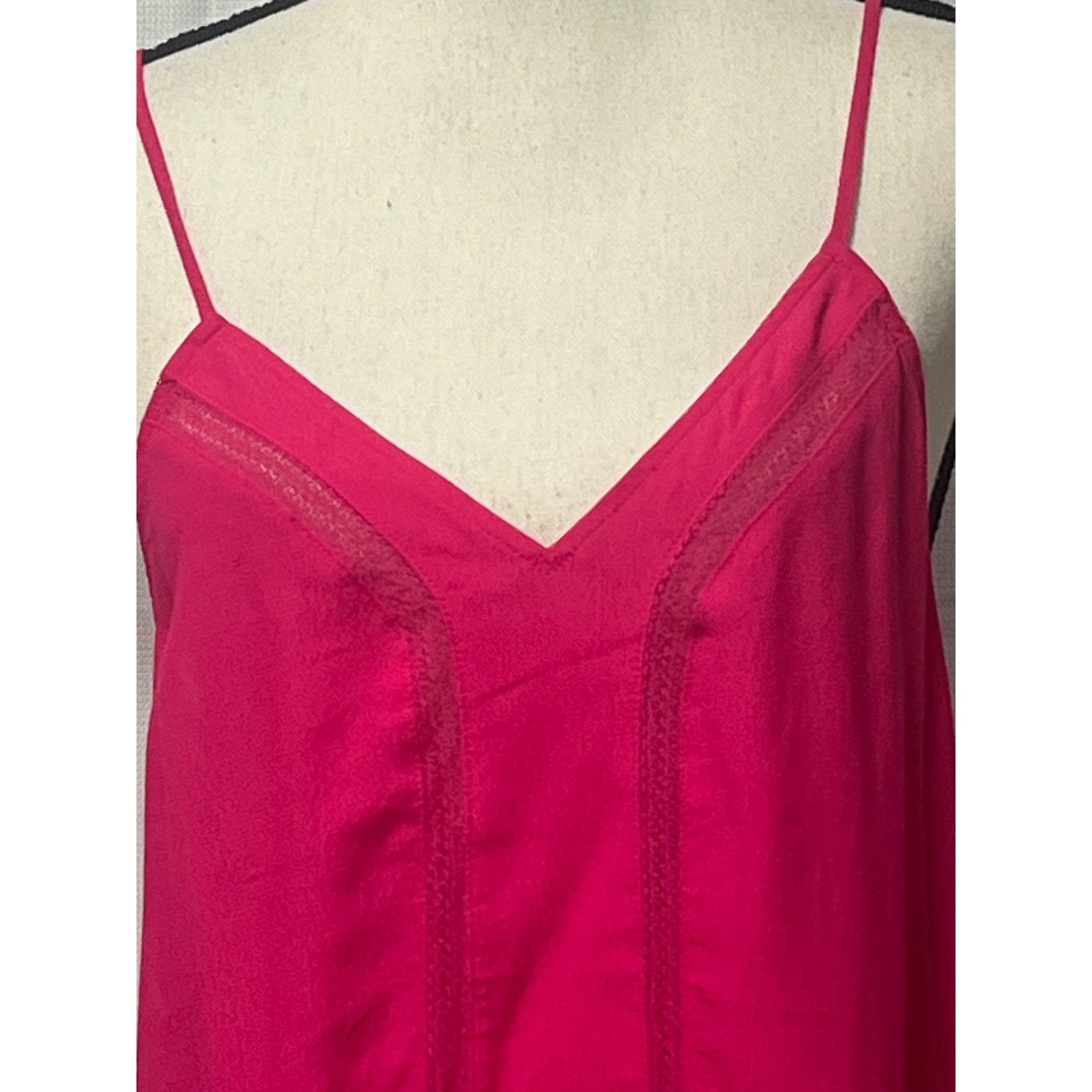 Other Treasure & Bond Lace Inset Camisole, Pink Electric, Sz. M Size M / US 6-8 / IT 42-44 - 3 Thumbnail