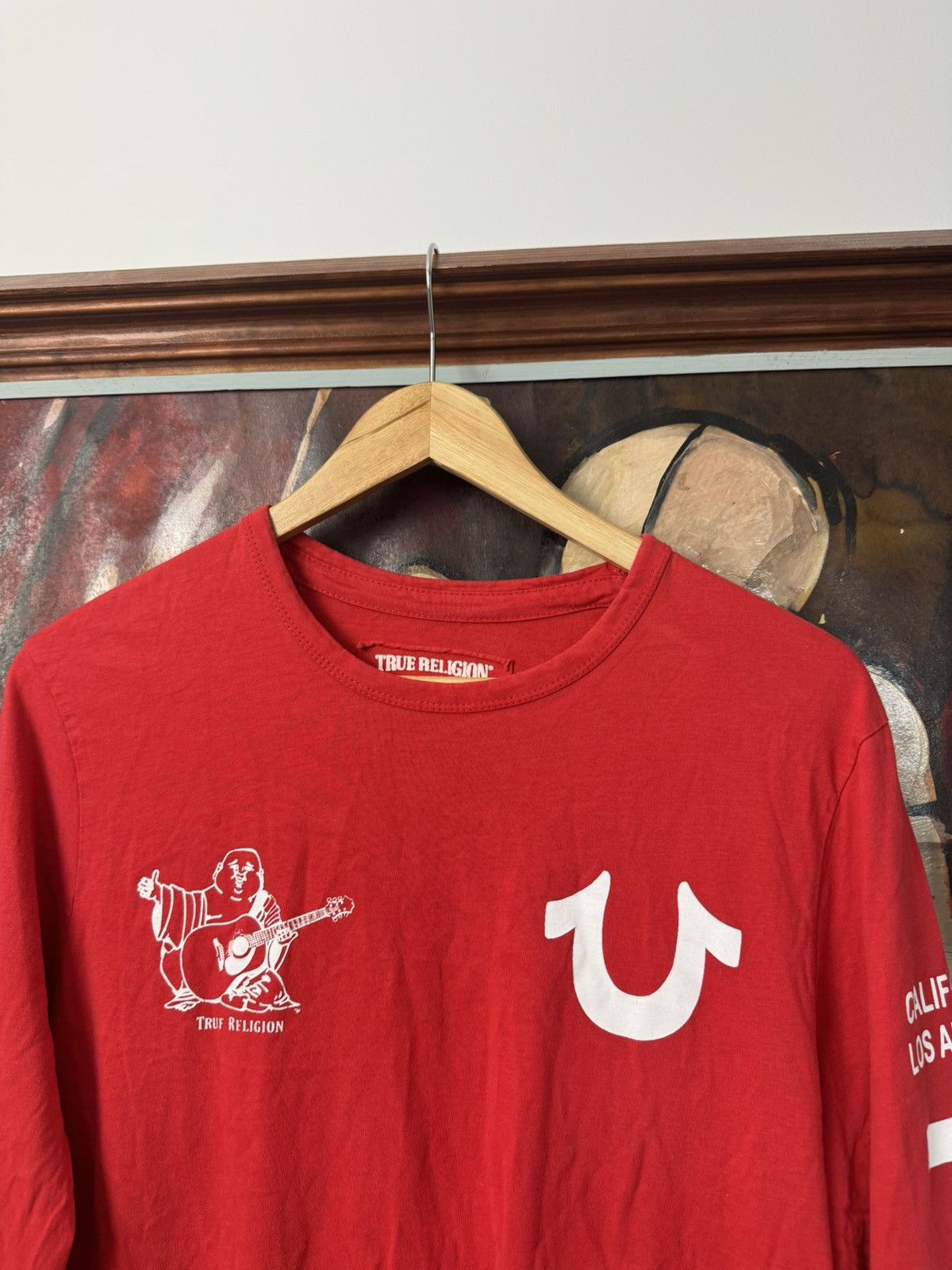 True Religion True Religion Budda Man Classic Logo Drip Longsleeve Red Size US M / EU 48-50 / 2 - 3 Thumbnail