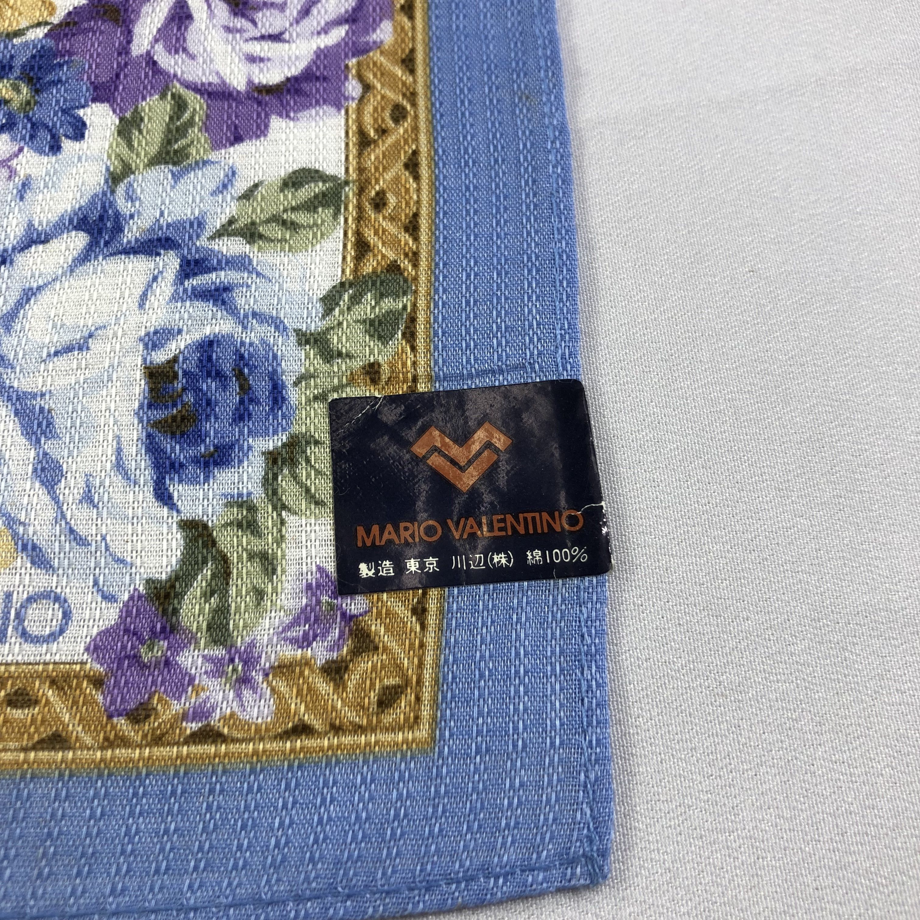 Mario Valentino × Vintage Mario Valentino Handkerchief Neckerchief Bandana H1670 Size ONE SIZE - 5 Thumbnail