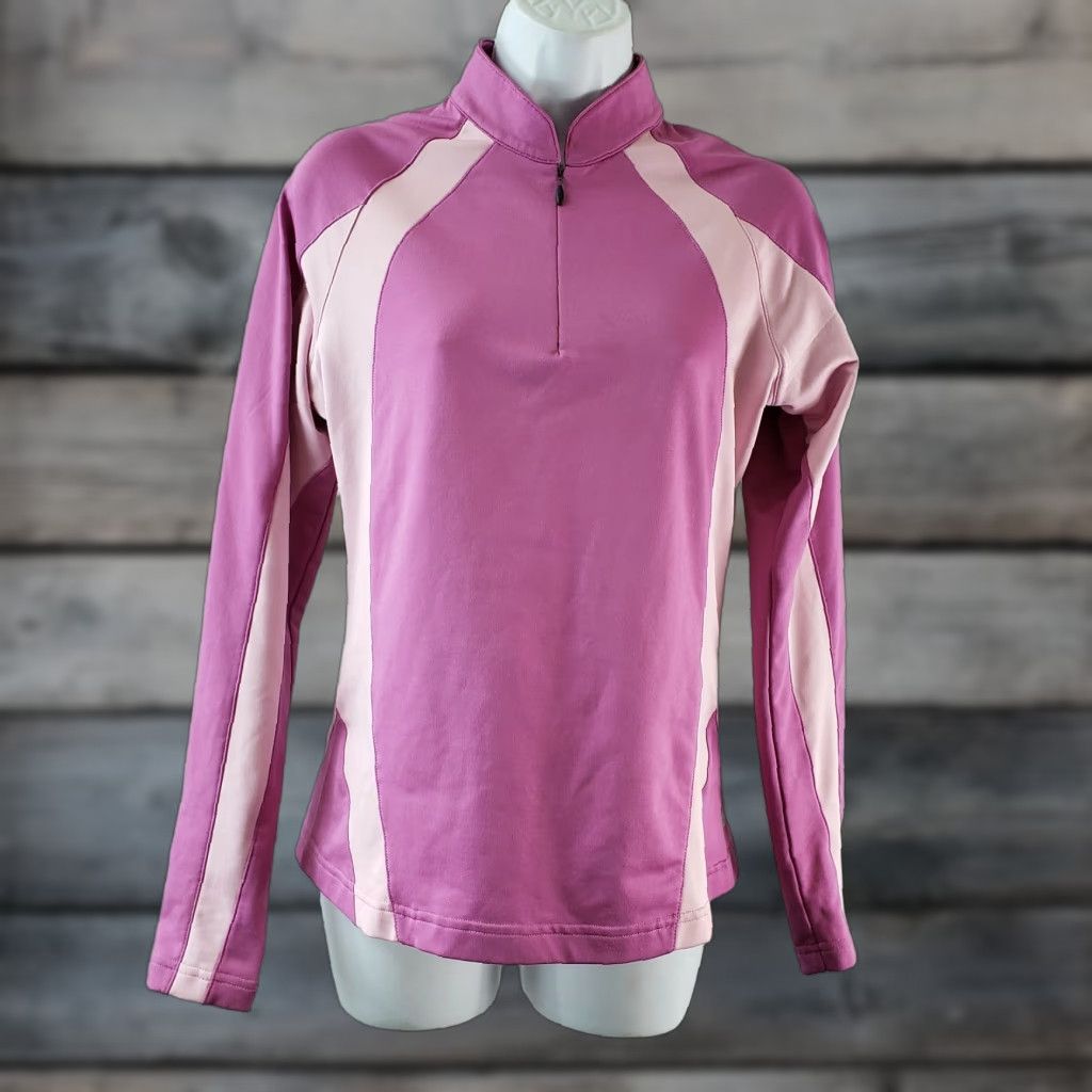 Adidas Adidas Womens Climawarm Pullover Sz Small Pink 1/4 Zip Long Sleeve Pullover Casual Activewear Womens Size S / US 4 / IT 40 - 1 Thumbnail