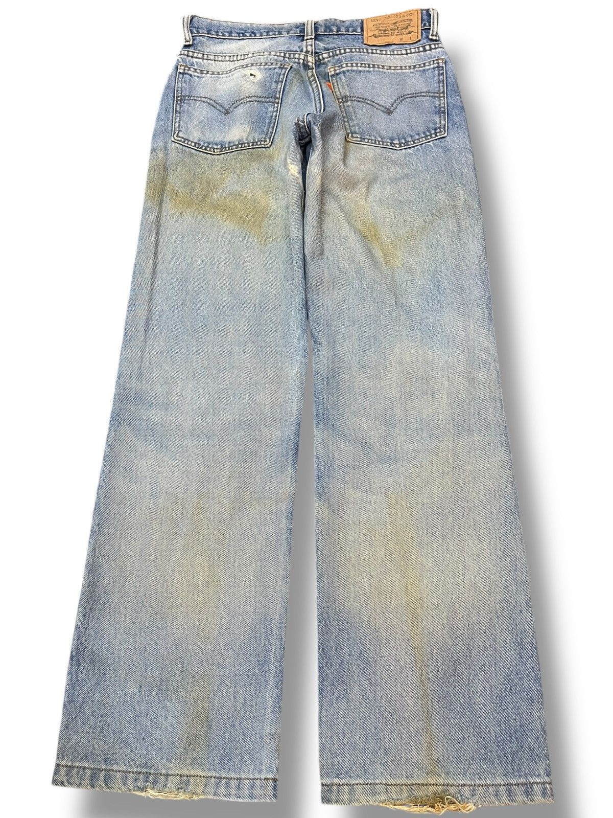 Levi's × Levi's Vintage Clothing Vintage Levi’s 201 Orange Tab Mudwash Distressed Denim Size US 27 - 5 Thumbnail