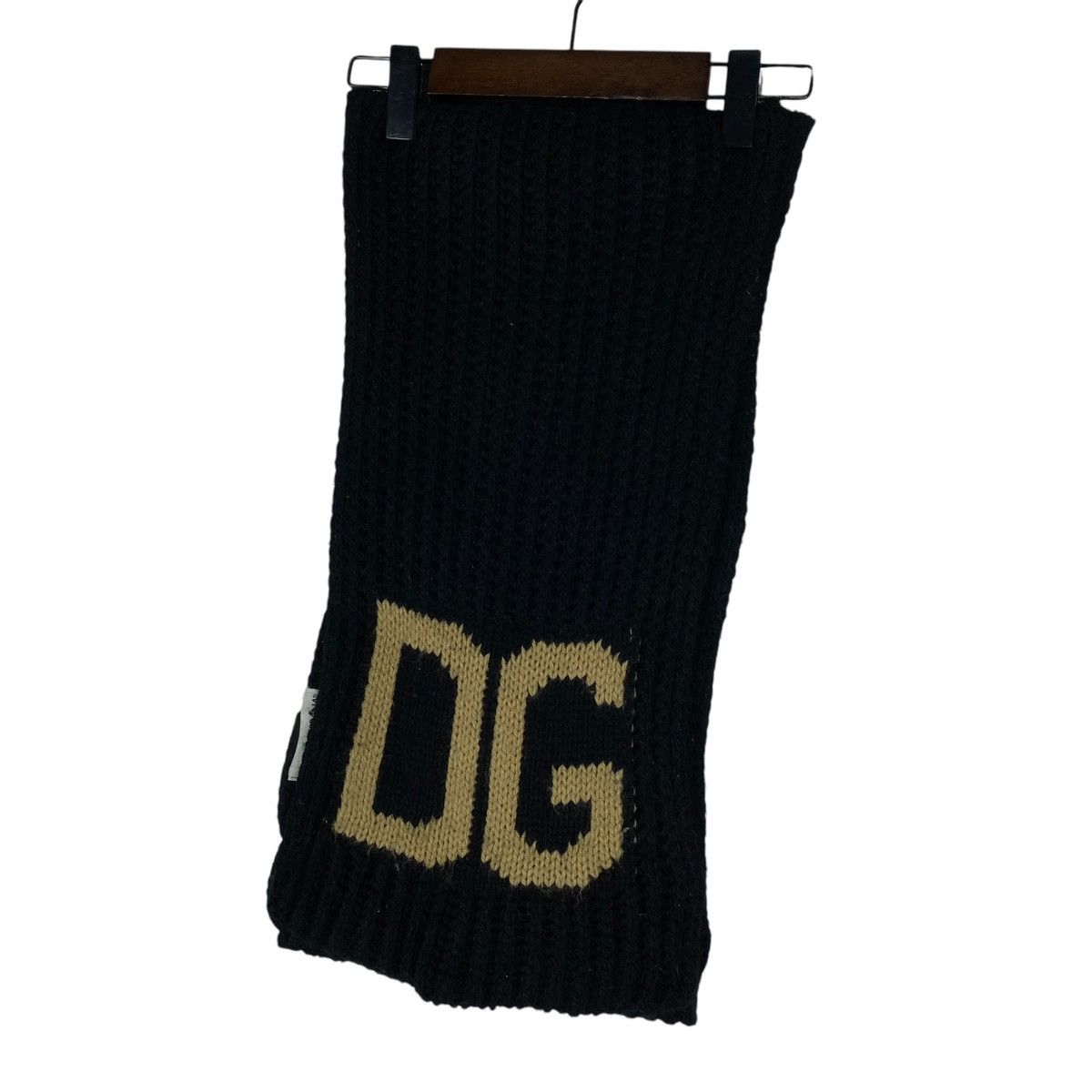 Dolce & Gabbana × Vintage Vintage Dolce And Gabbana DG Logo Knit Scarf Muffler Size ONE SIZE - 4 Thumbnail