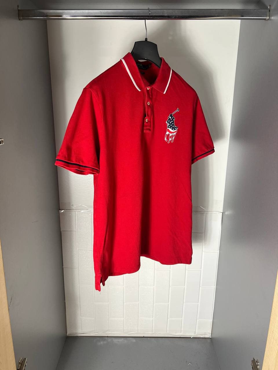 Polo Ralph Lauren VINTAGE POLO RALPH LAUREN USA FLAG DESIGNER CASUAL Y2K 90s Size US M / EU 48-50 / 2 - 2 Thumbnail