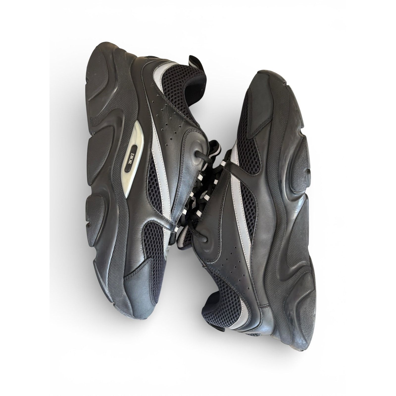 Dior Dior B22 Reflective Low Top Black Sneakers | Size 46 (13US) Size US 13 / EU 46 - 1 Thumbnail