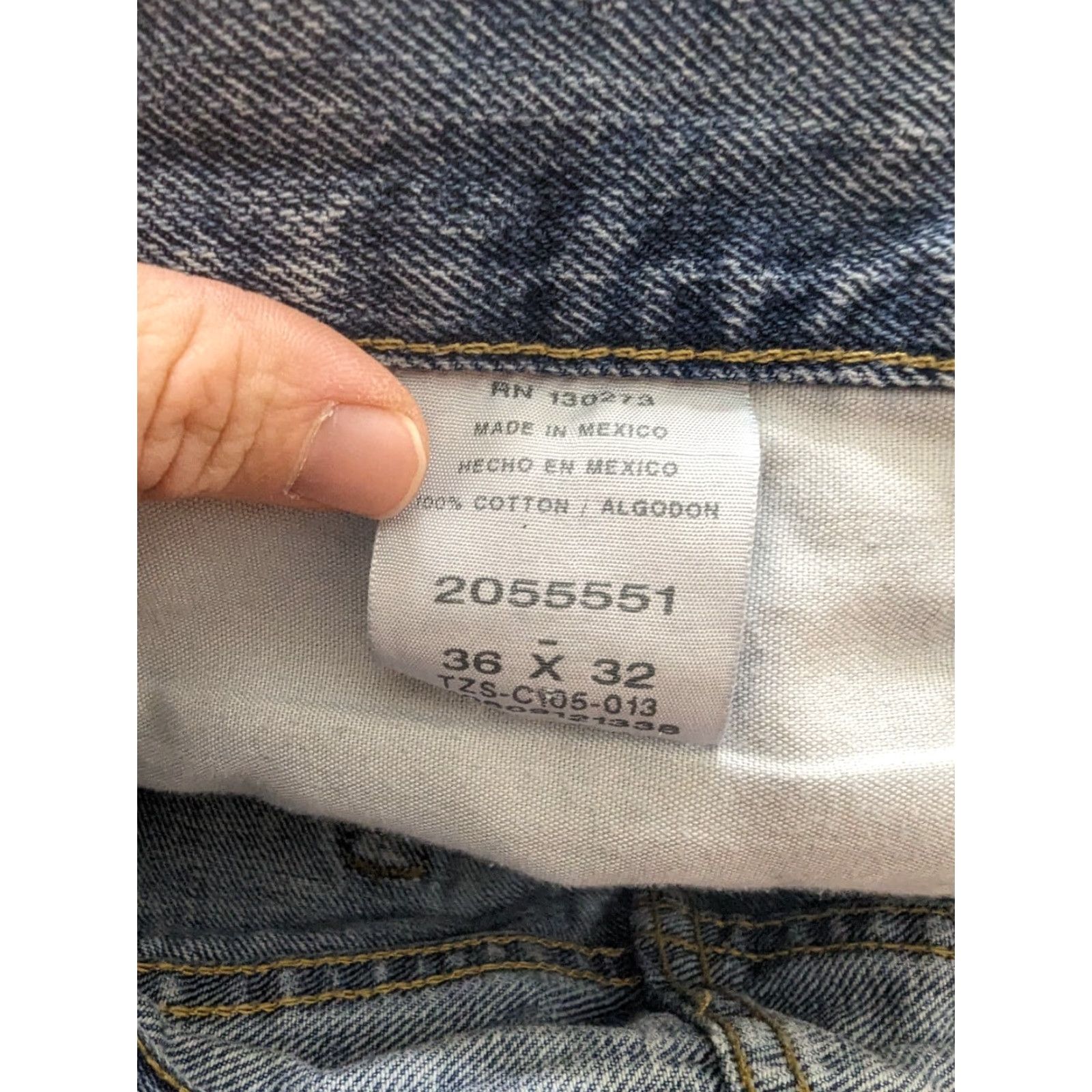 Lee Lee Mens Jeans Blue Wash Straight Relaxed 36 x 32 Regular Denim M5M Mens Size US 36 / EU 52 - 4 Thumbnail