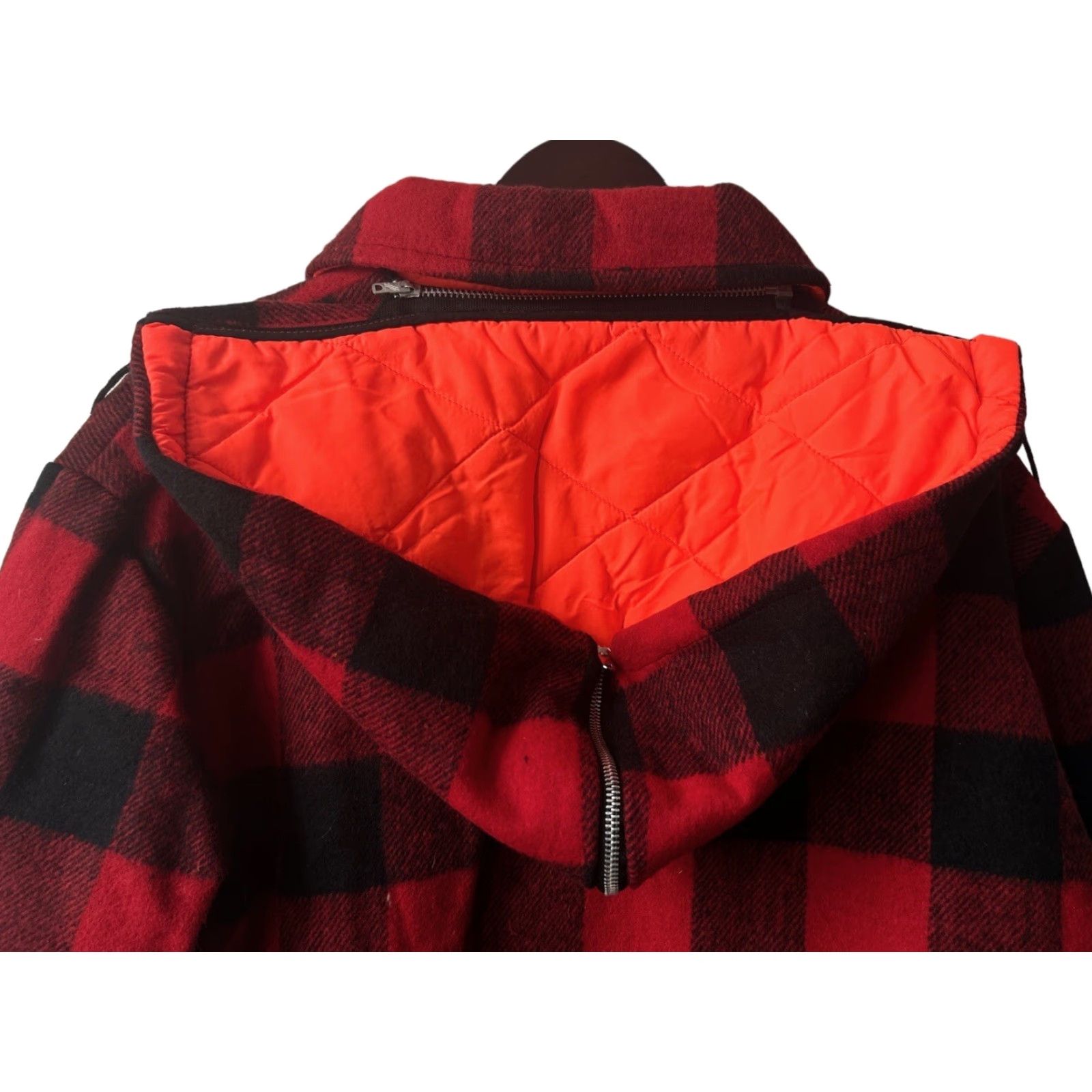 Vintage VINTAGE Reversible Hunting Jacket Coat Mens 2XL Red Buffalo Plaid NWT Deadstock 60s NOS Zip Hood Size US XXL / EU 58 / 5 - 7 Thumbnail