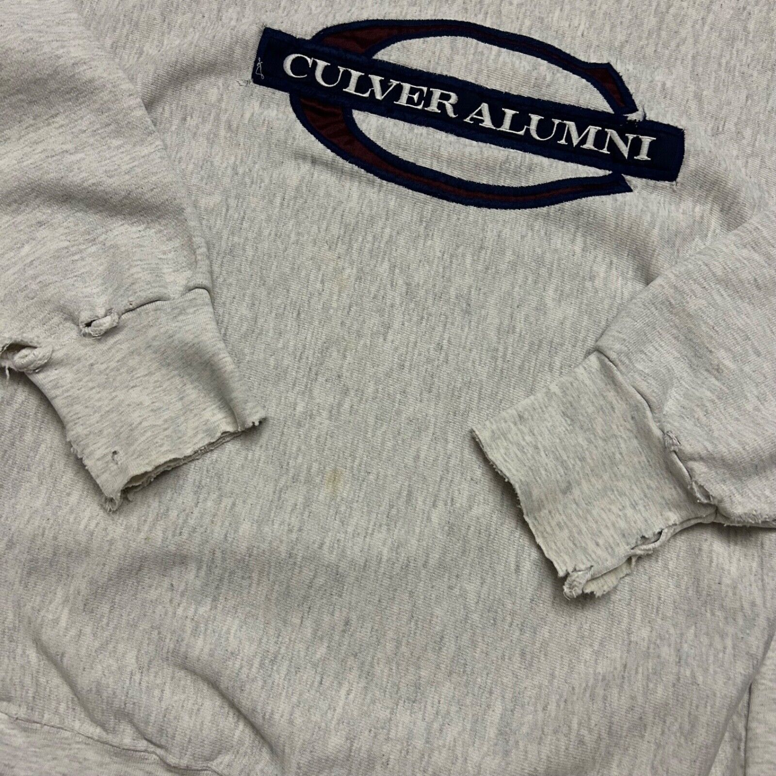 Vintage Vintage Thrashed Sweatshirt Crewneck Pullover 90s y2k Gray Size US XL / EU 56 / 4 - 4 Thumbnail