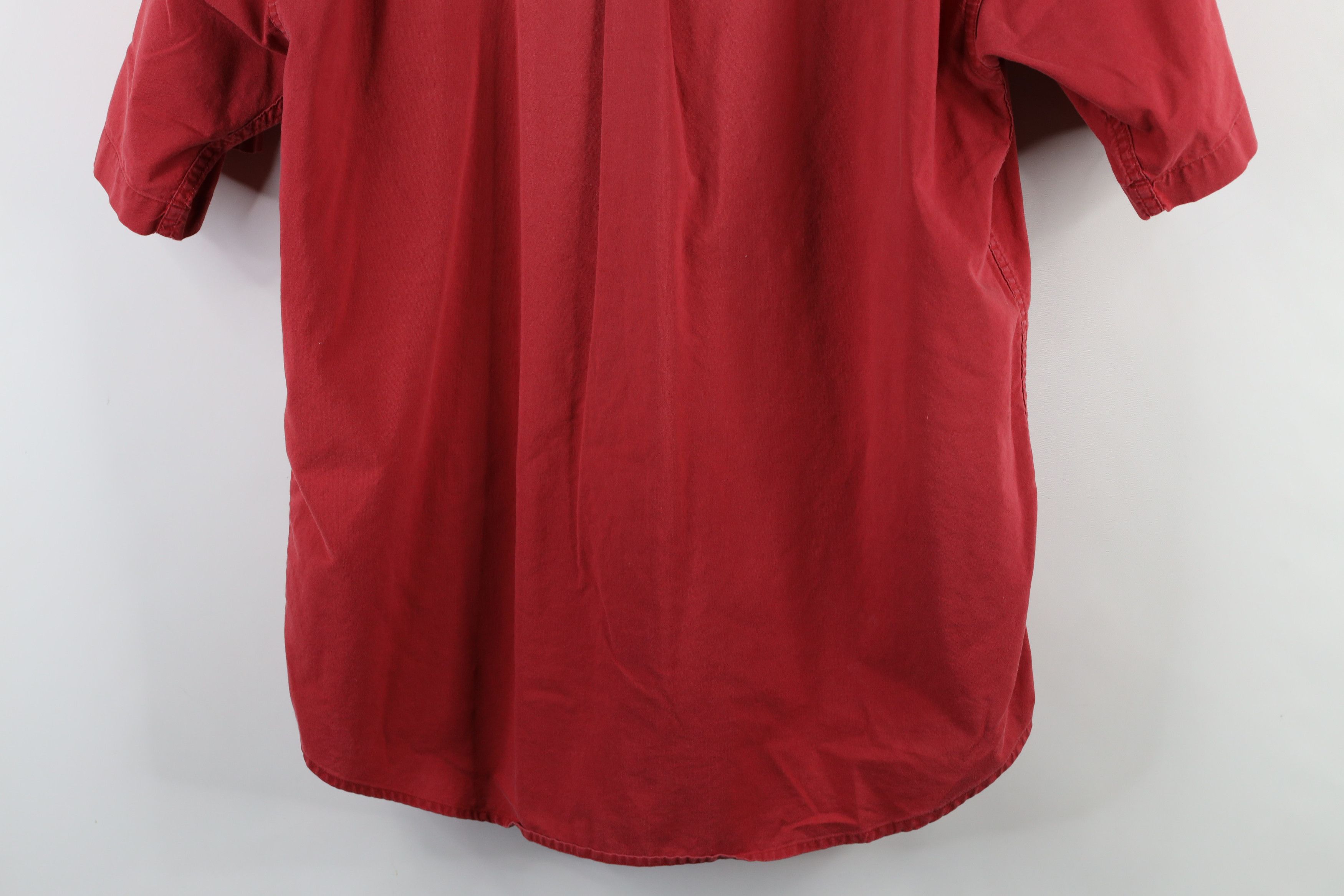 Cabelas × Vintage Vintage Cabelas Double Pocket Safari Bush Button Shirt Red Size US M / EU 48-50 / 2 - 12 Thumbnail