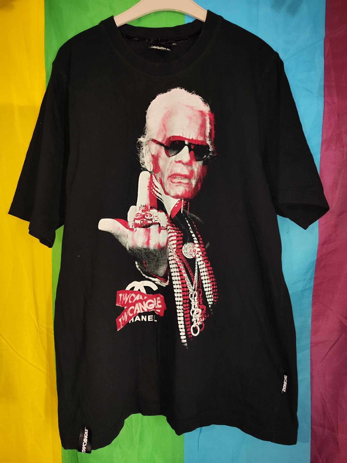 Designer Two Angle men’s graphic black T-shirt size 3XL Size US XXL / EU 58 / 5 - 1 Thumbnail