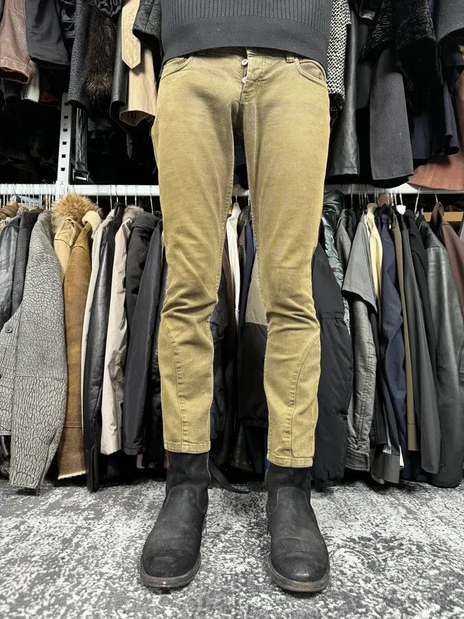 Prada 2000s Prada Khaki Green Zip Slim Pants Size US 28 / EU 44 - 2 Thumbnail